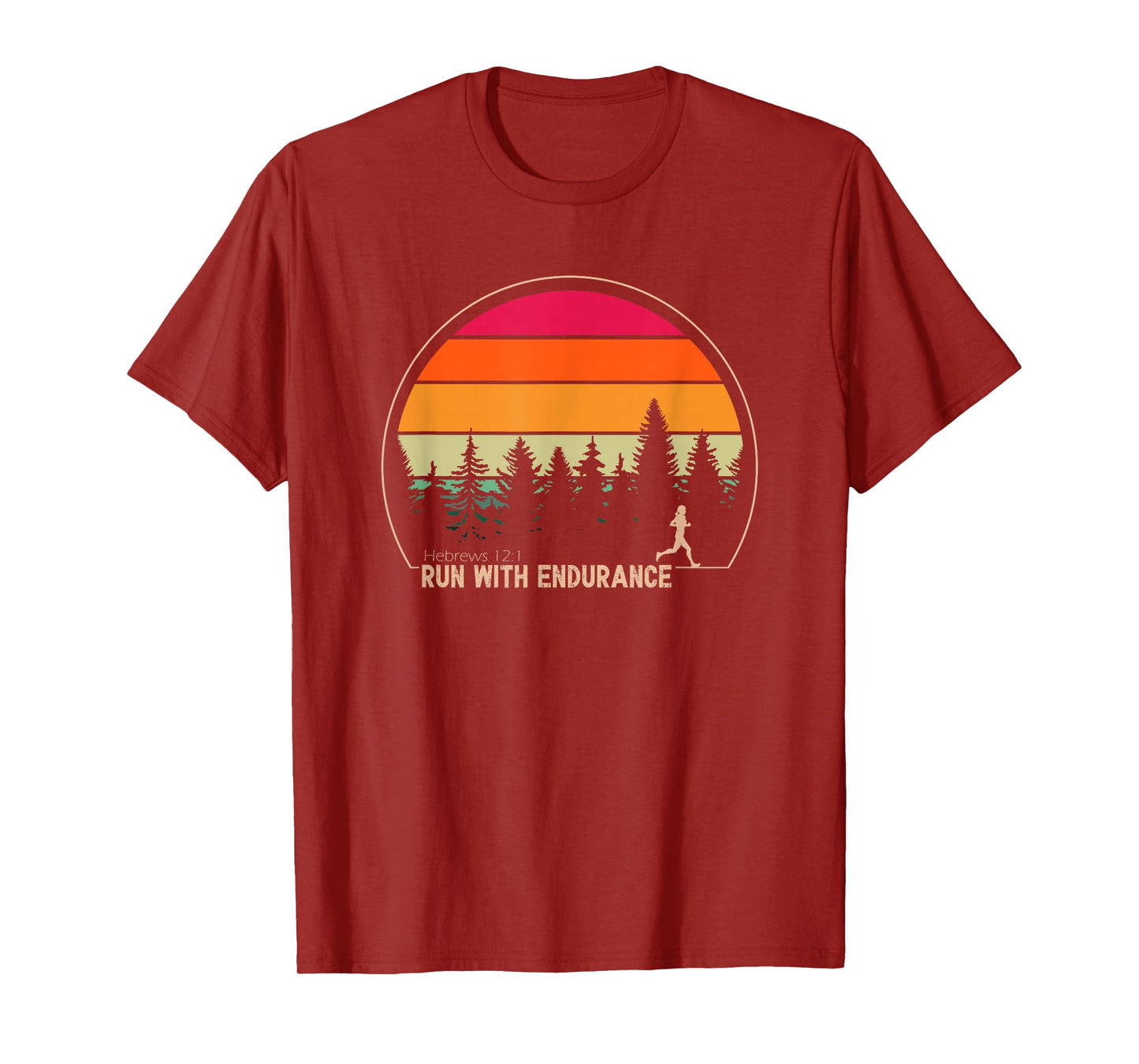 Run With Endurance Hebrews 12:1 T-Shirt