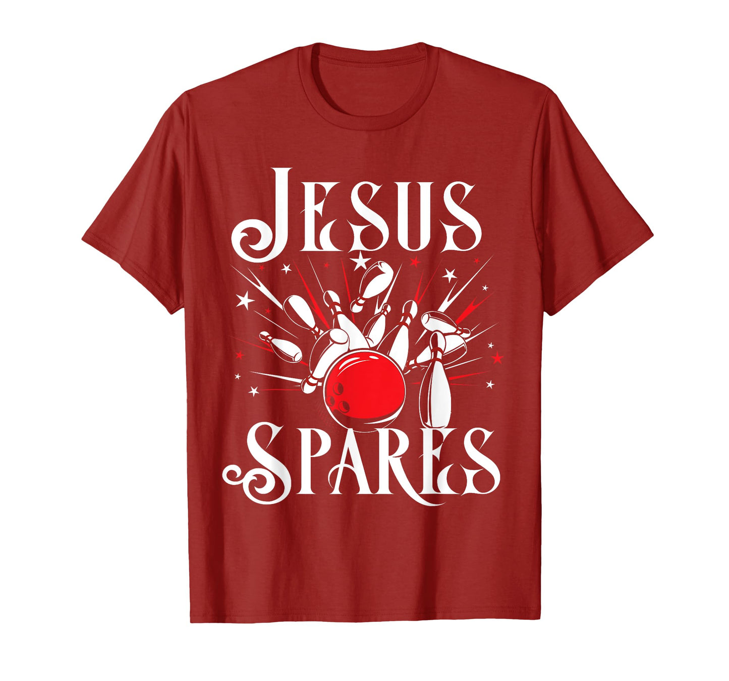 Jesus Spares T Shirt Funny Christian Bowling God Gift Idea T-Shirt