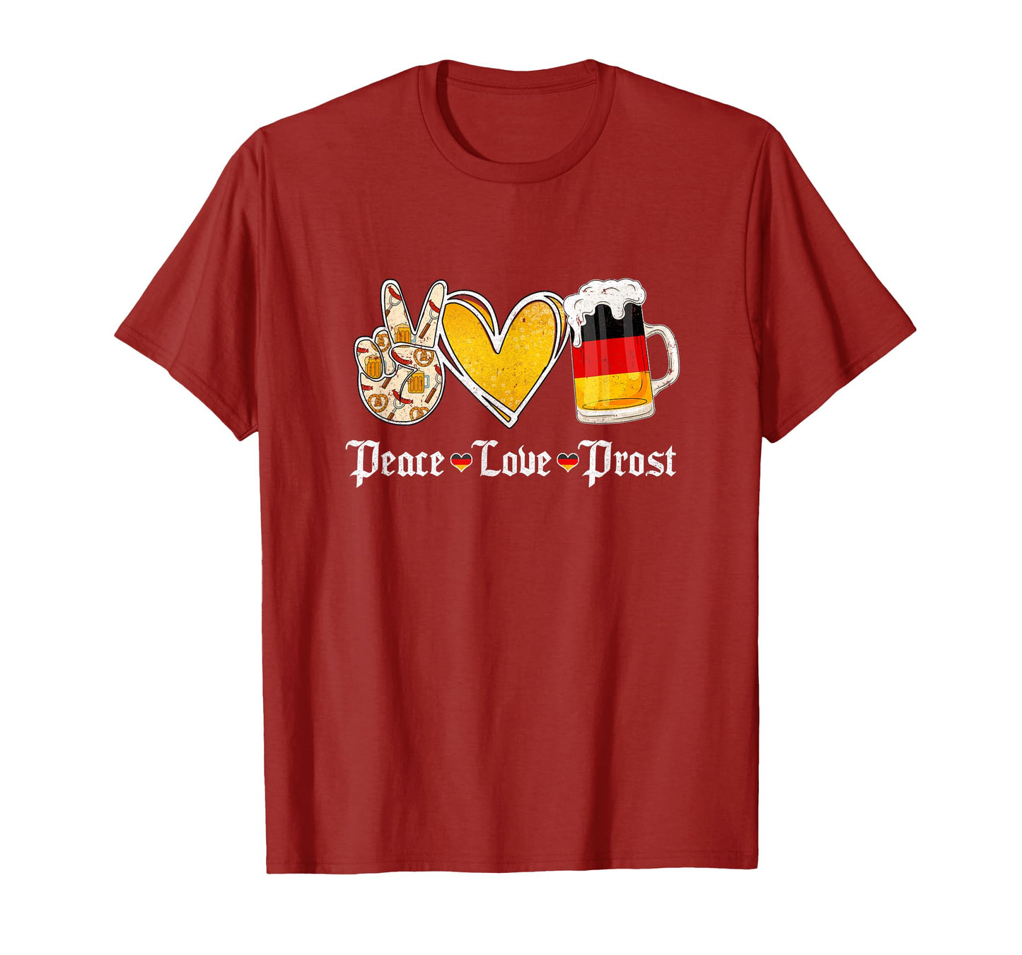Cute Oktoberfest Costume Peace Love Prost Prost Oktoberfest T-Shirt