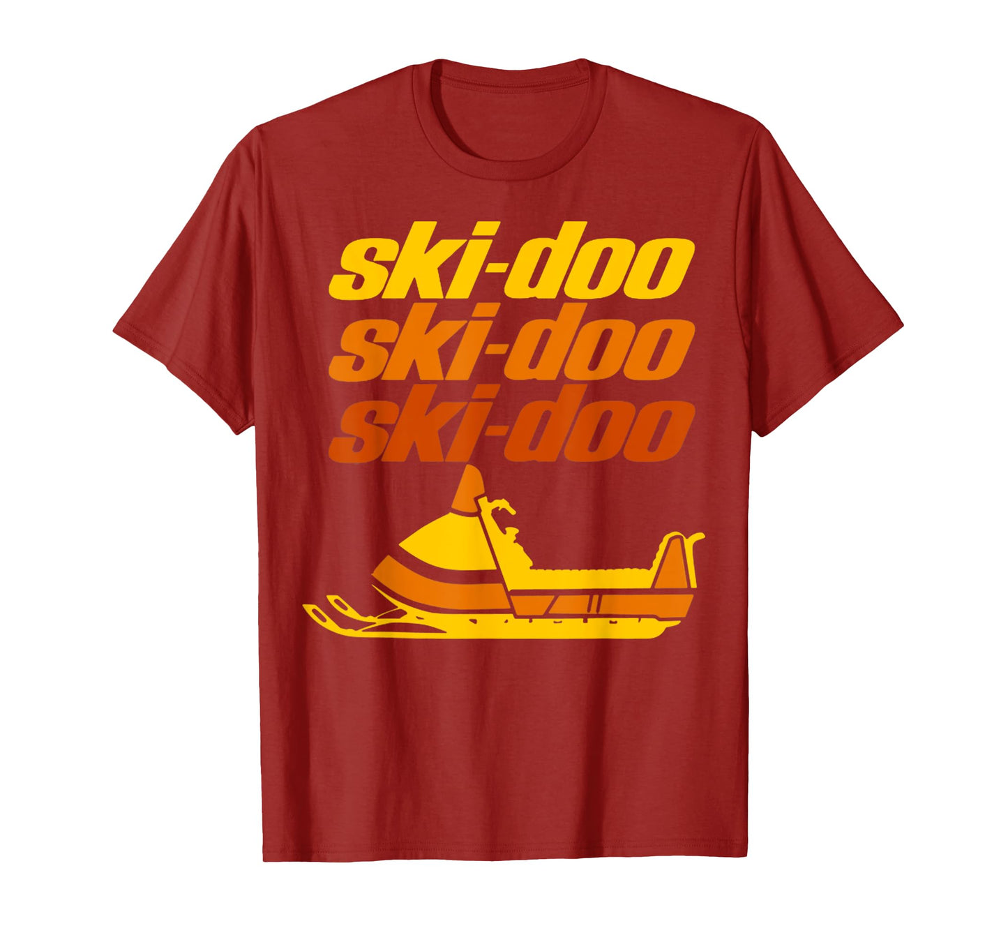 Retro Sport Quote Ski Doo Vintage Snowmobiles Funny Winter T-Shirt