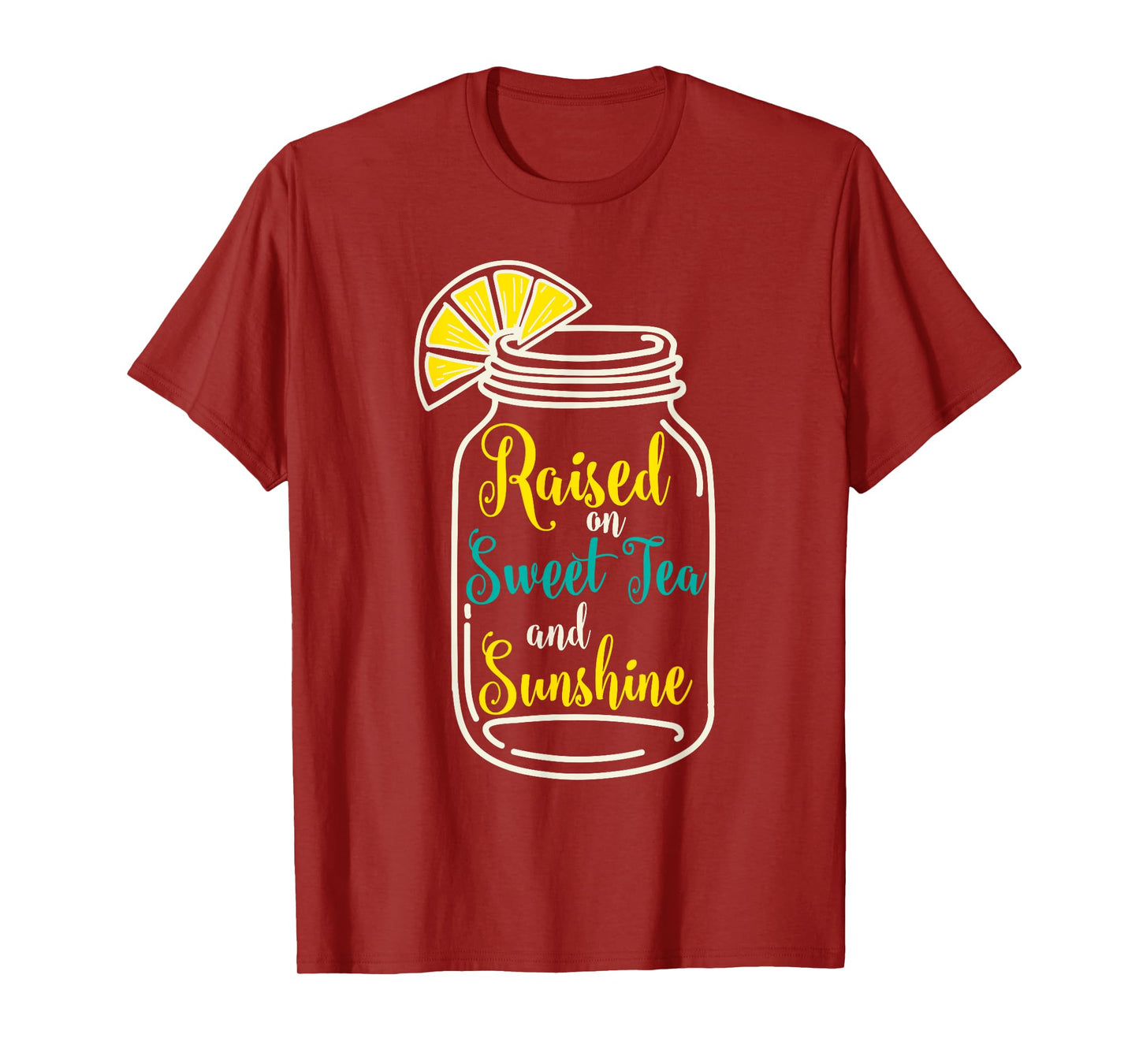 Girls Southern Gift T-Shirt Raised on Sweet Tea & Sunshine T-Shirt