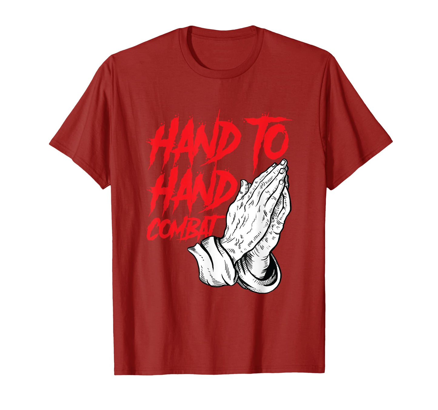 Praying Hands Christian Hand To Hand Combat T-Shirt