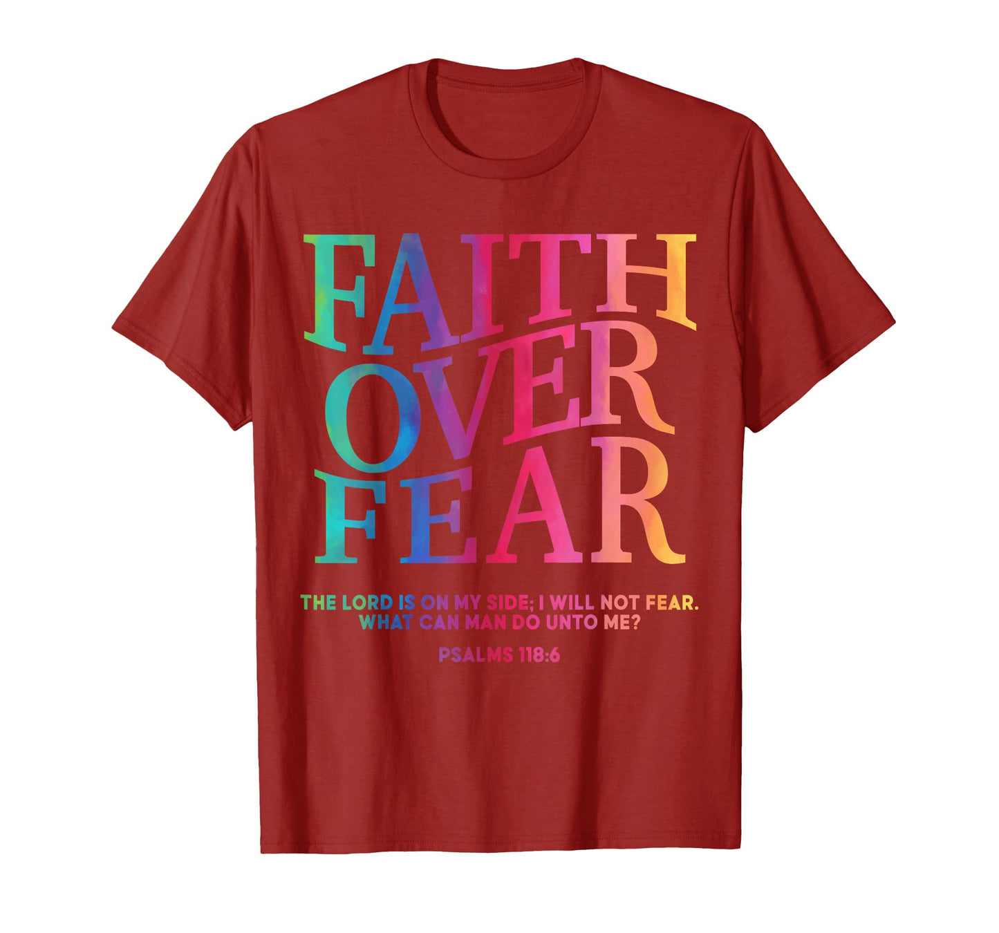 Faith Over Fear Christian Jesus Toddler God Son Sister Boys T-Shirt