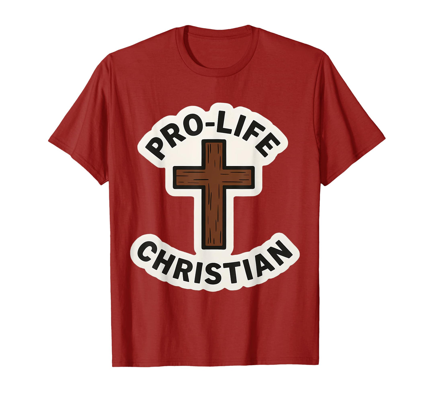 Pro-Life Christian Church Unborn Child Support Group Cross T-Shirt