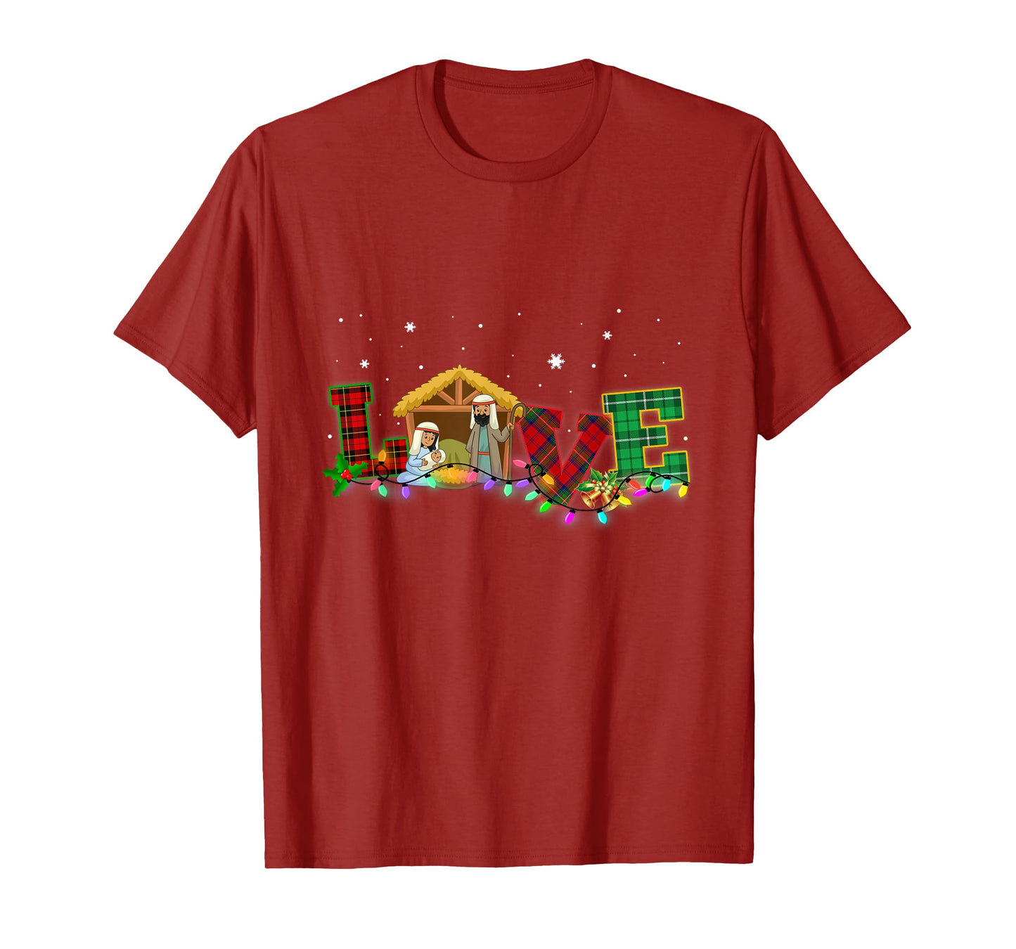 Happy Christmas Love Nativity Laurie Furnell Xmas T-Shirt