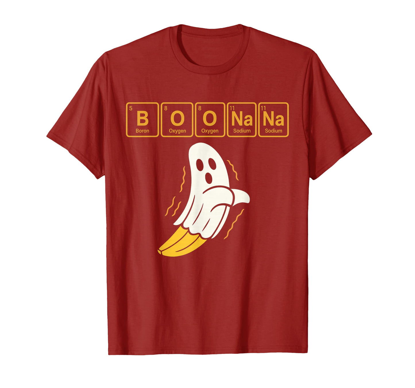 Chemistry Boonana Banana Ghost Cute Halloween Funny Teacher T-Shirt