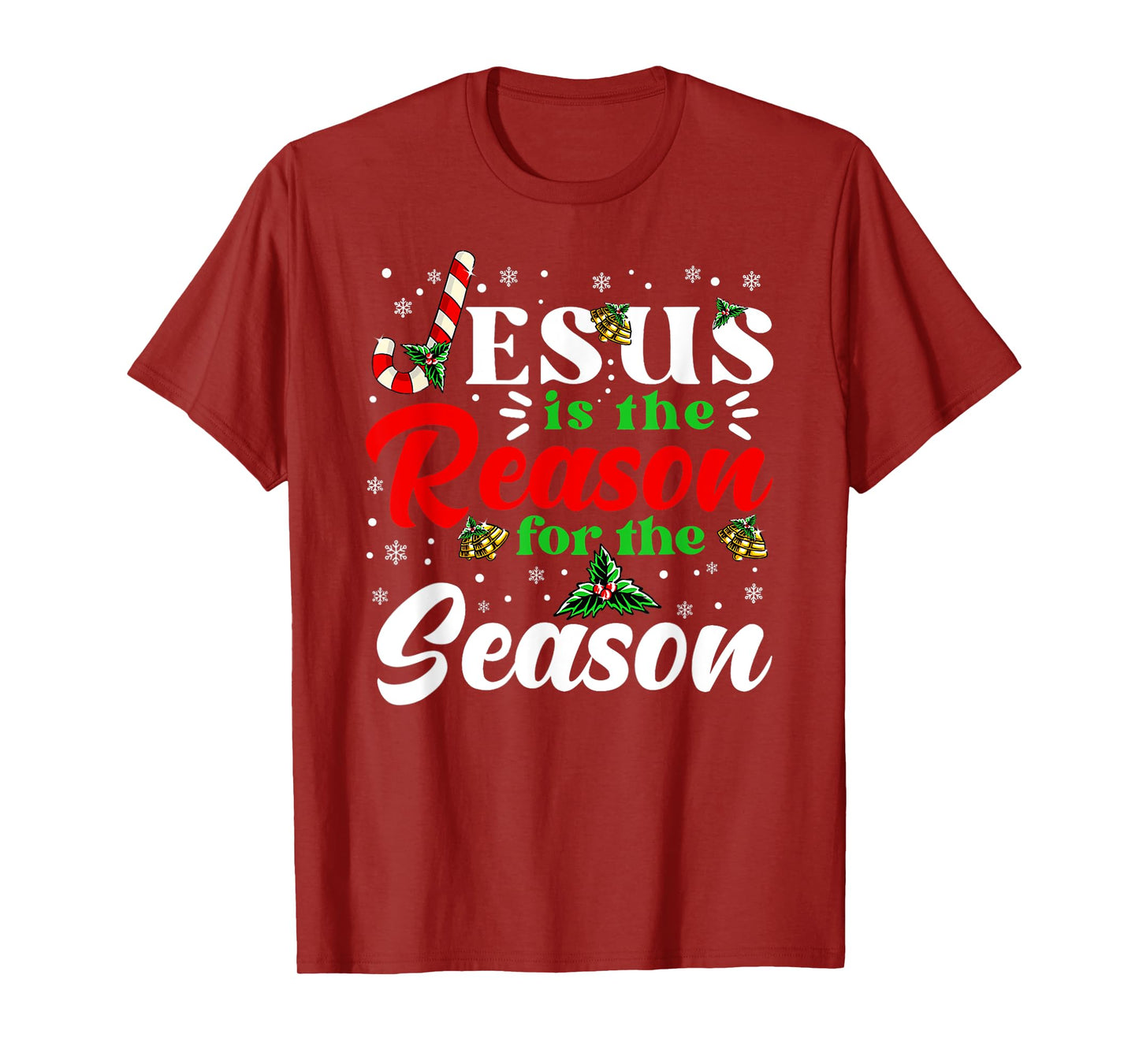Jesus Is The Reason For The Season Christmas X Mas Christian T-Shirt