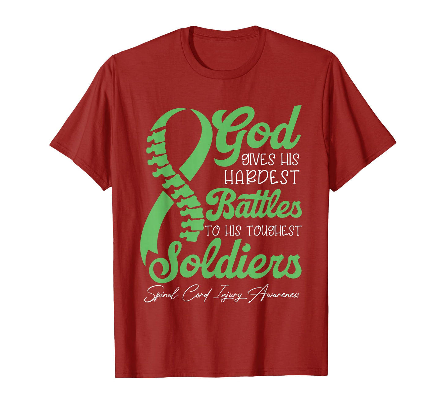 God Gives His Hardest Battles To His Toughest Soldiers T-Shirt