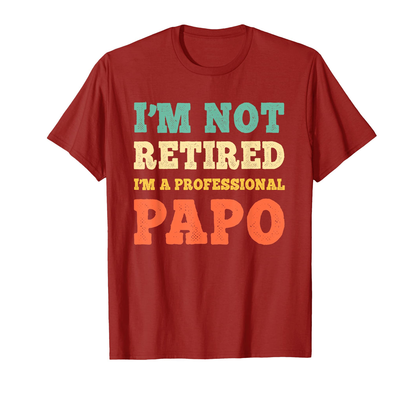 I'm Not Retired I'm A Professional Papo Retirement Vintage T-Shirt