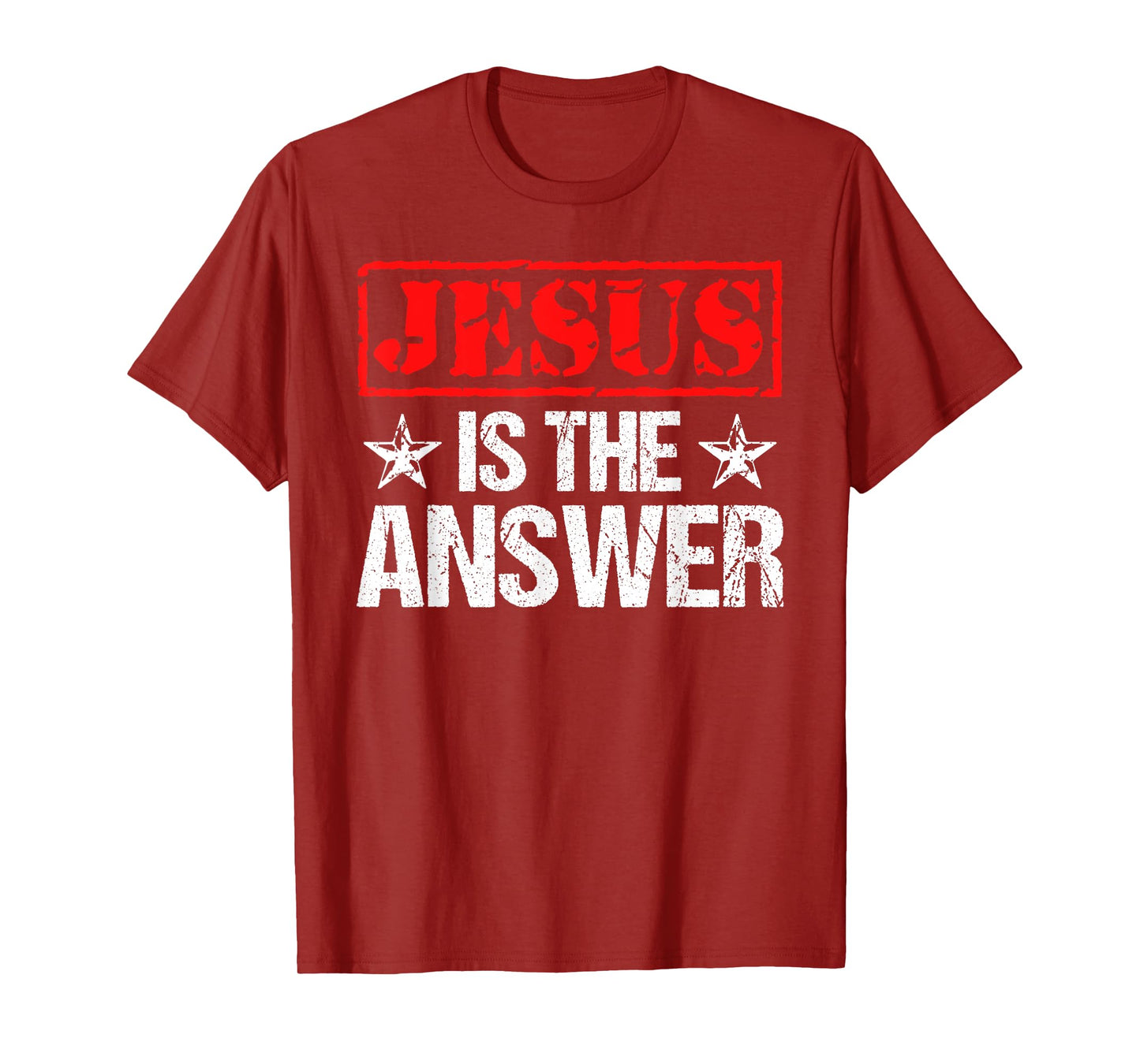 Jesus Is The Answer Christian Faith Gift T-Shirt