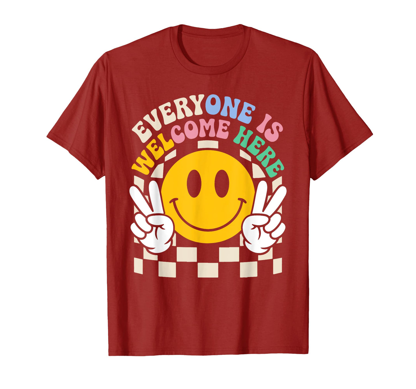 Everyone Is Welcome Here Idaho Teacher Inclusion Diversity T-Shirt