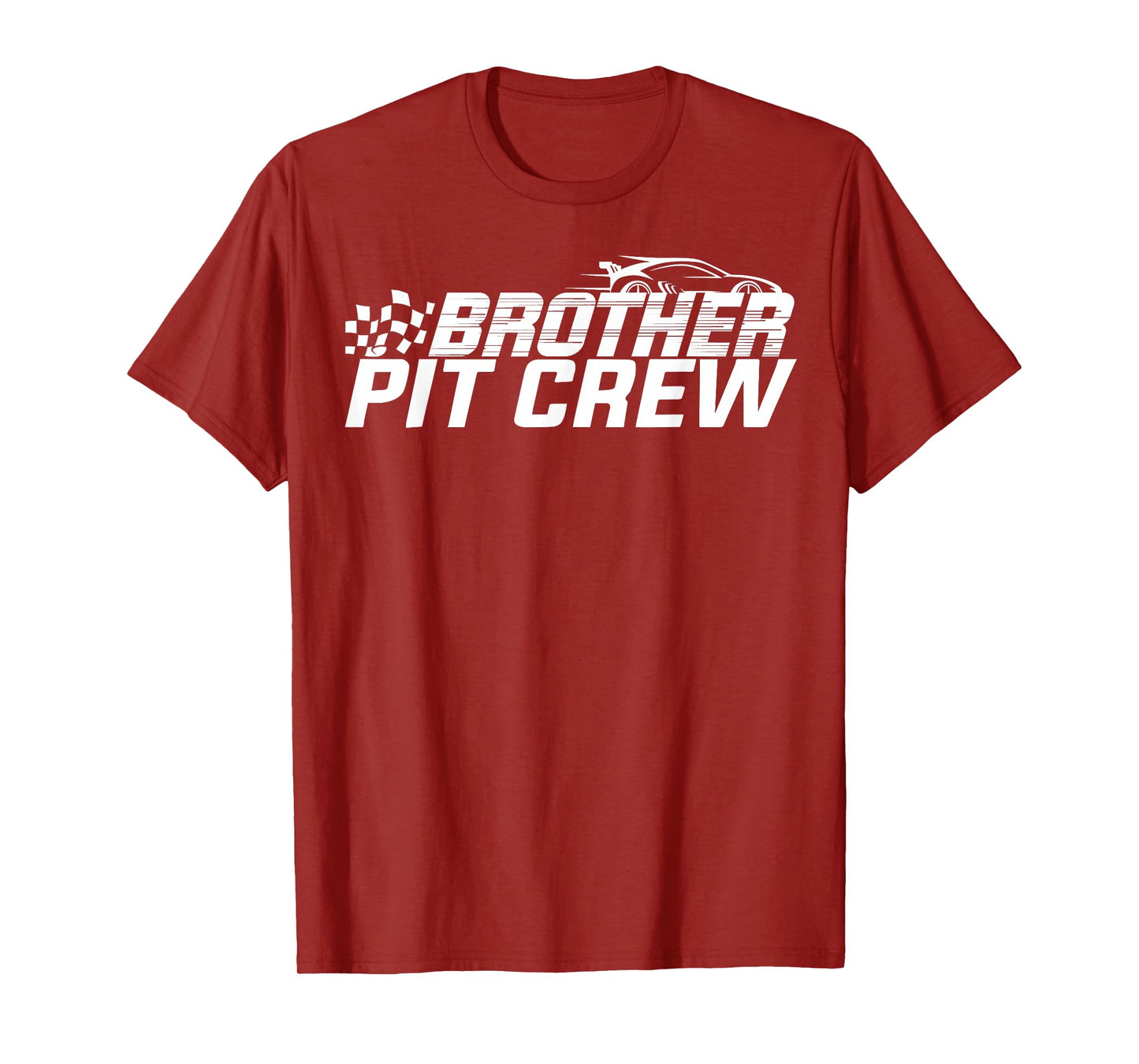 Brother Pit Crew Race Car Birthday Family Racing Adult Kid T-Shirt