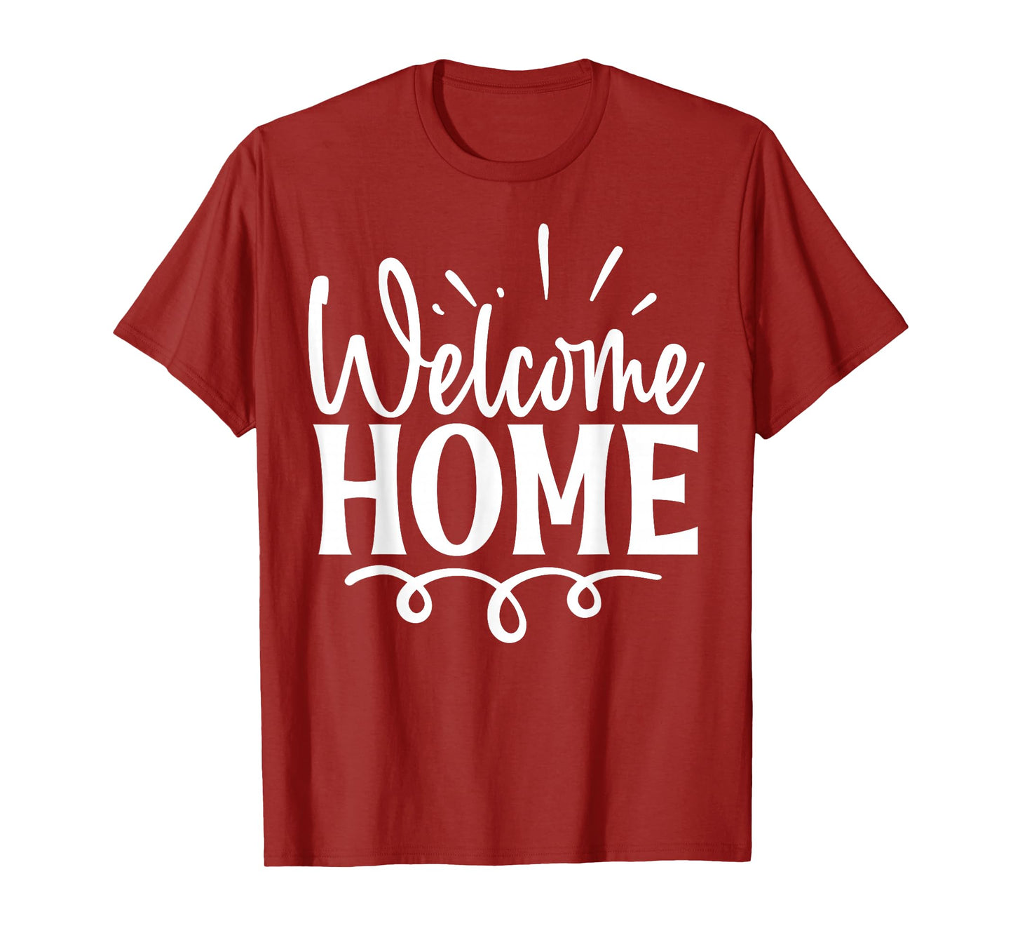 Welcome Home Cute Family Day T-Shirt, Small, Black