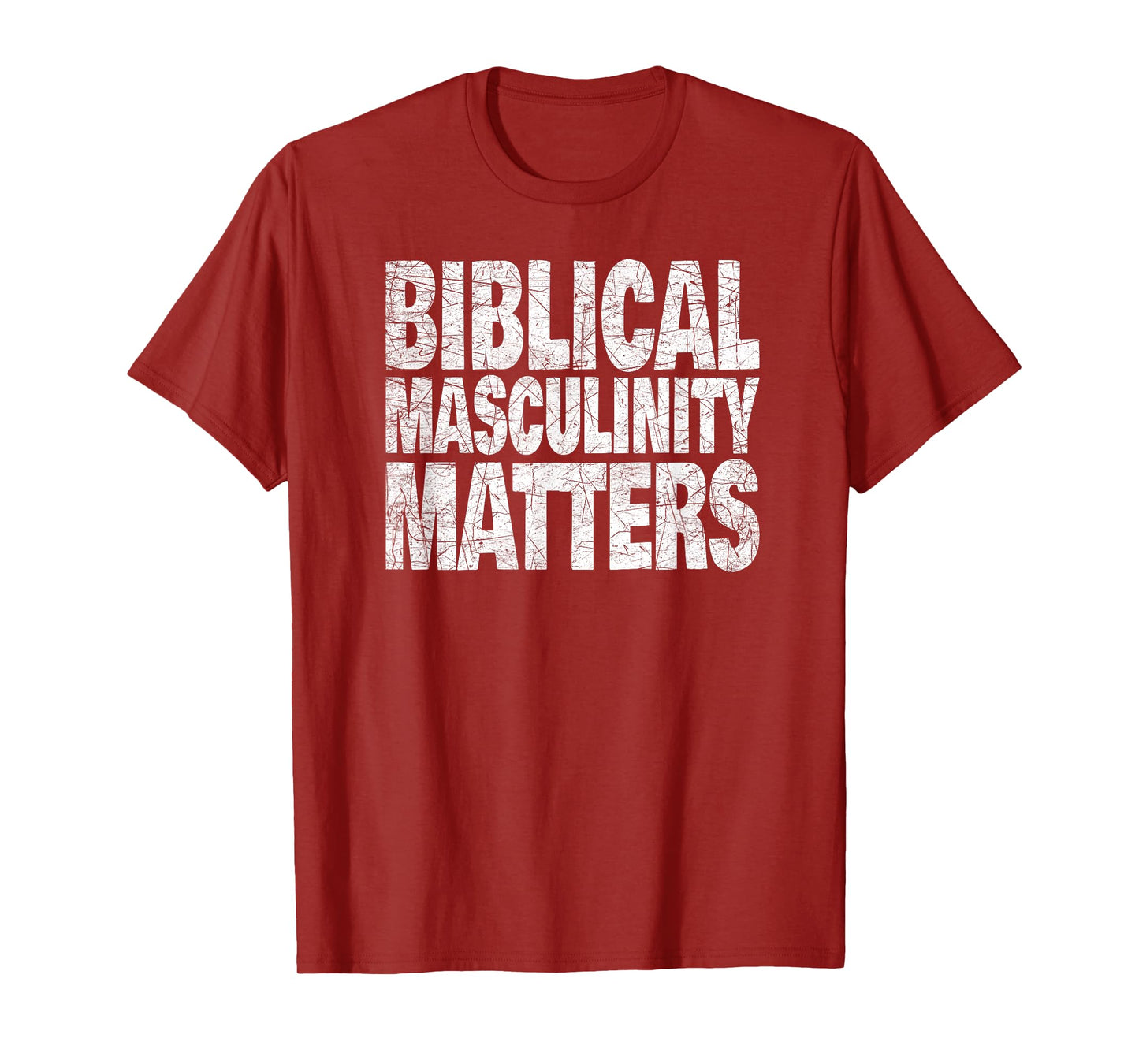 Biblical Christian Masculinity Faith Strong Heritage Values T-Shirt