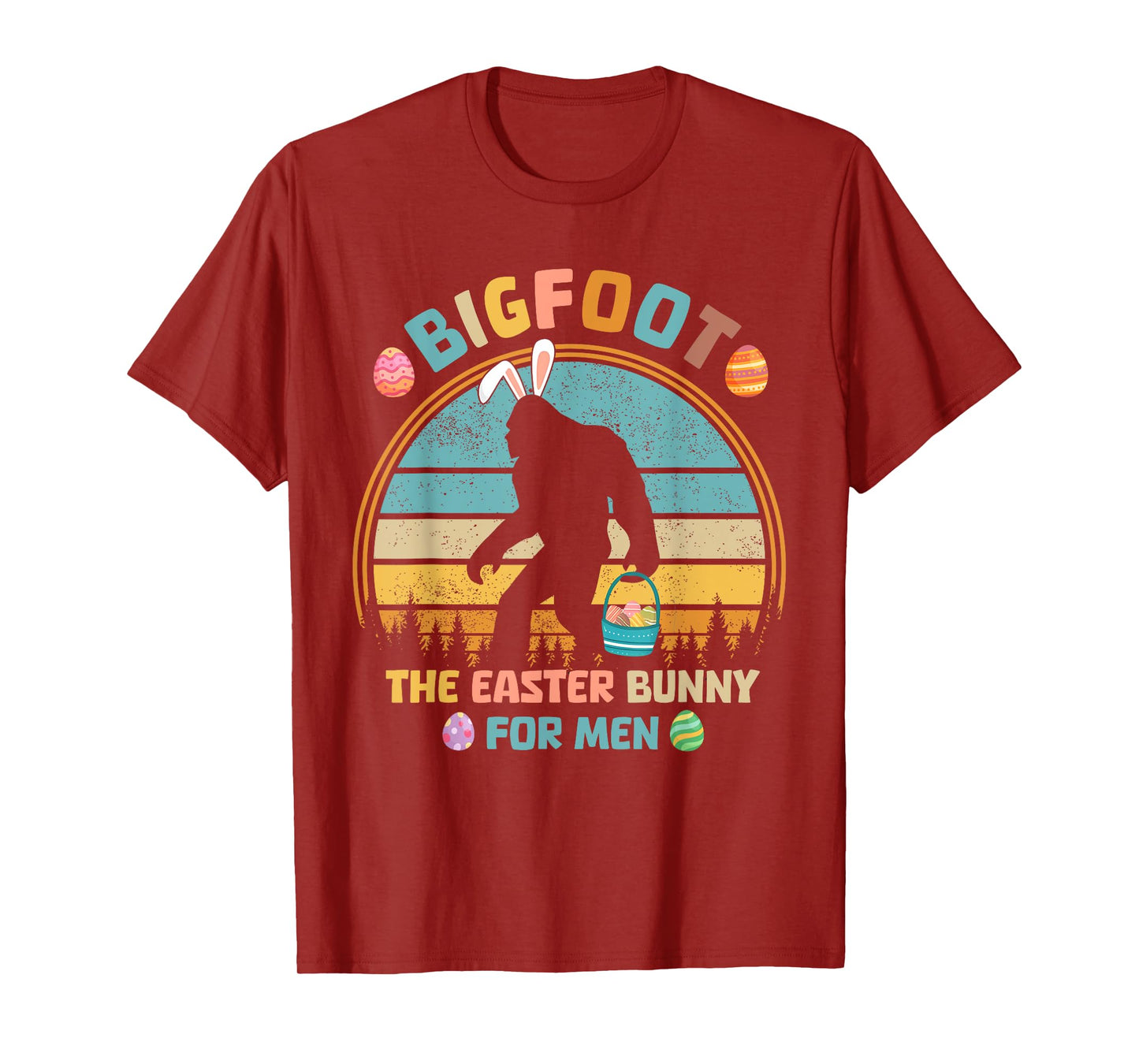 Bigfoot The Easter Bunny For Men Funny Sasquatch Easter T-Shirt