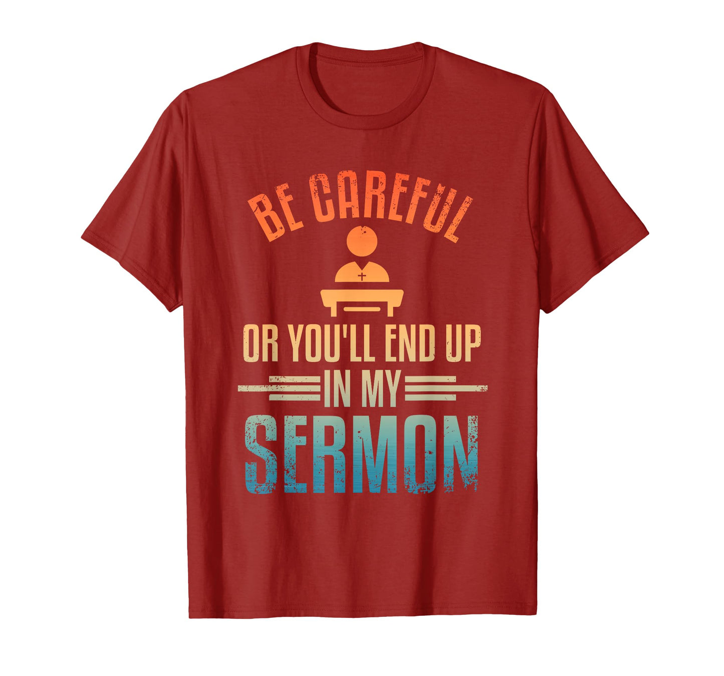 Pastor Art For Men Women Ordained Minister Clergy Sermon T-Shirt