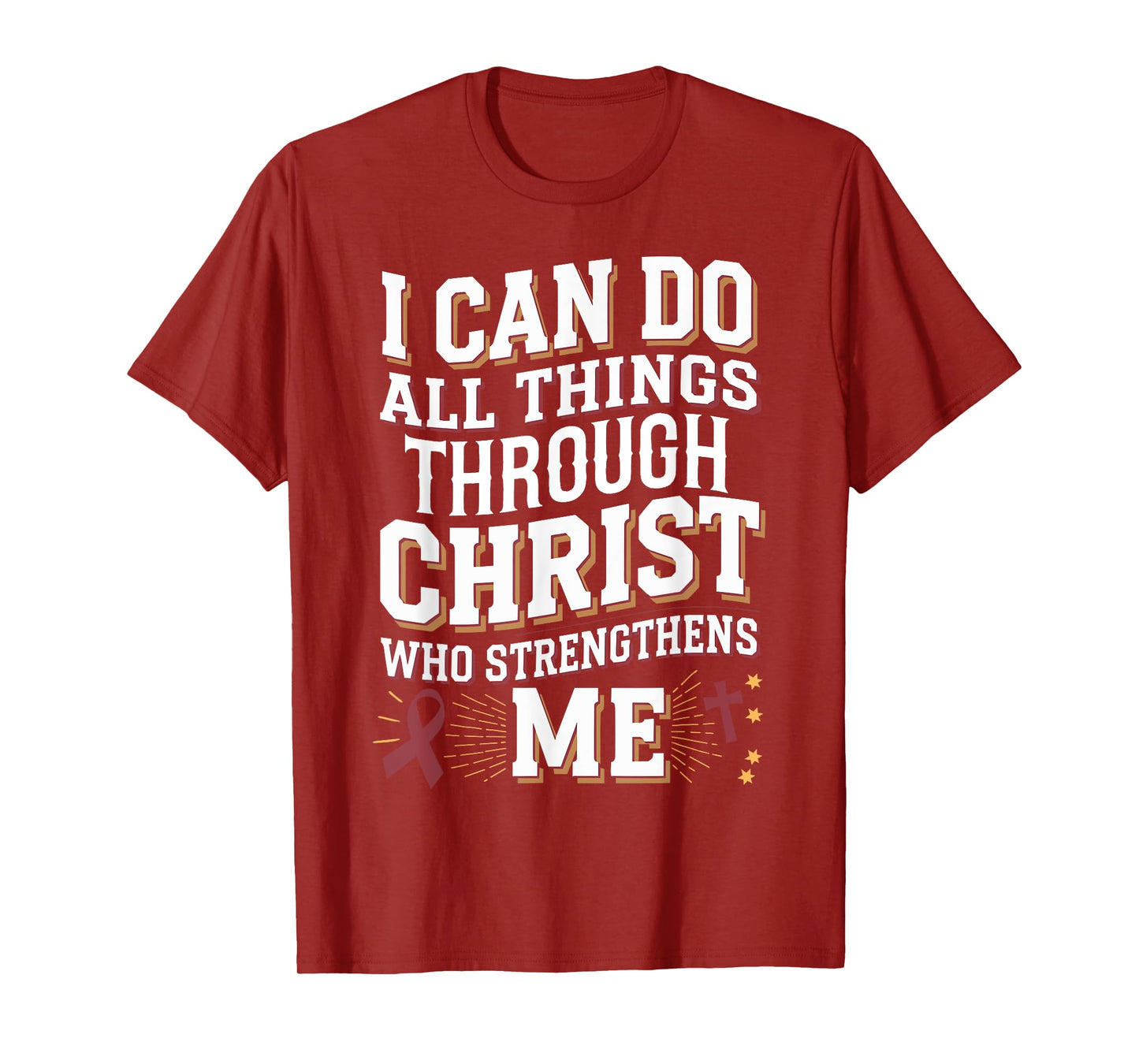 All Things Through Christ Sickle Cell Disease Awareness T-Shirt