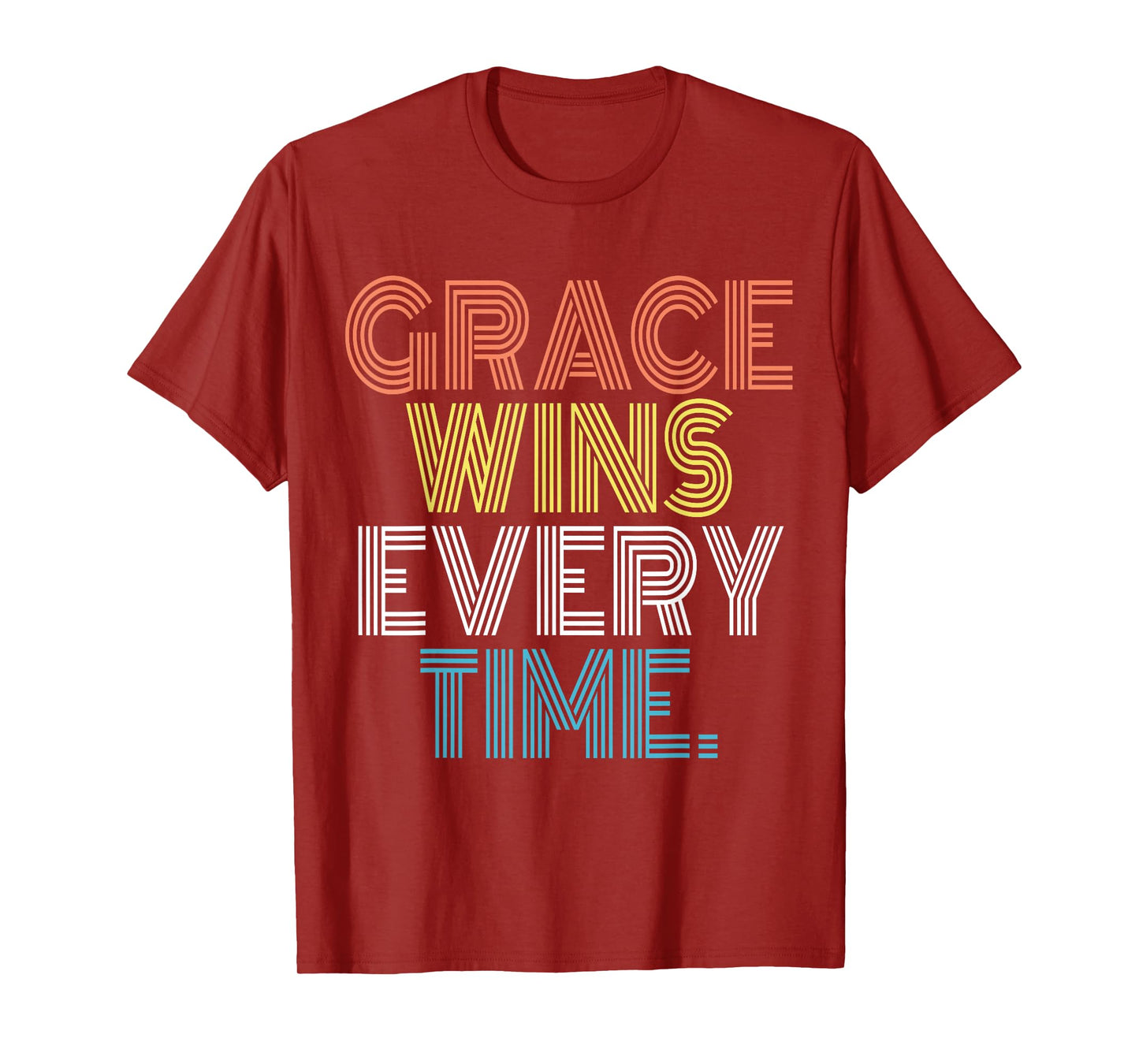 Grace Wins Every Time Retro Vintage T-Shirt