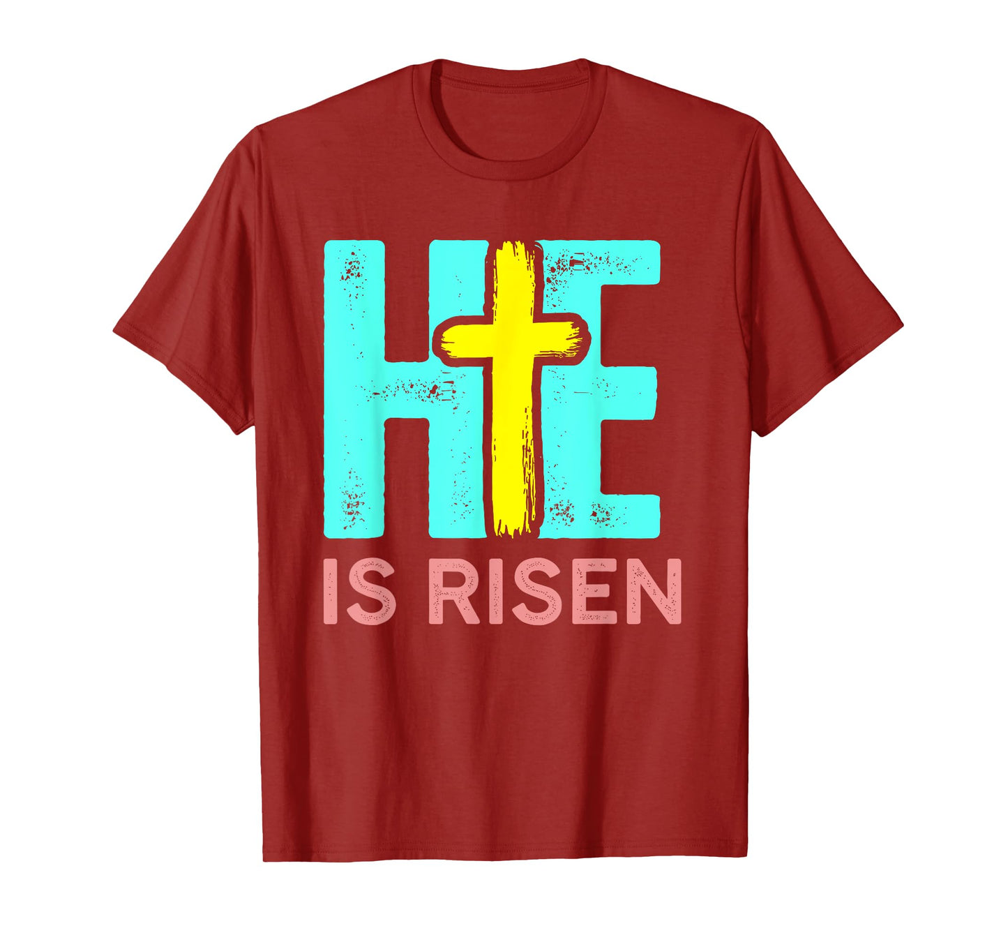 He is risen christian jesus cross for easter T-Shirt