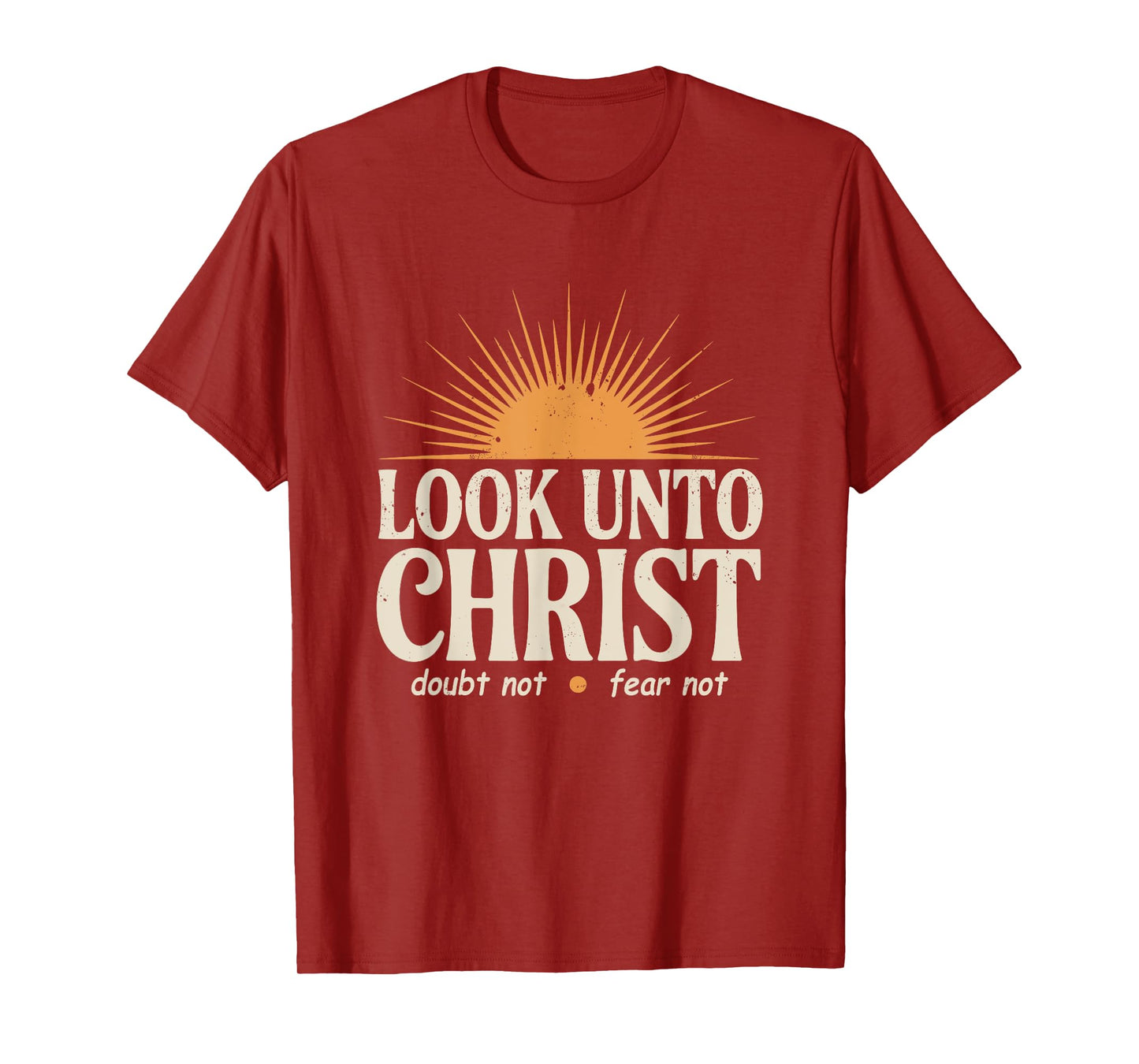 Look Unto Christ With Sun 2025 Youth Theme LDS Christian T-Shirt