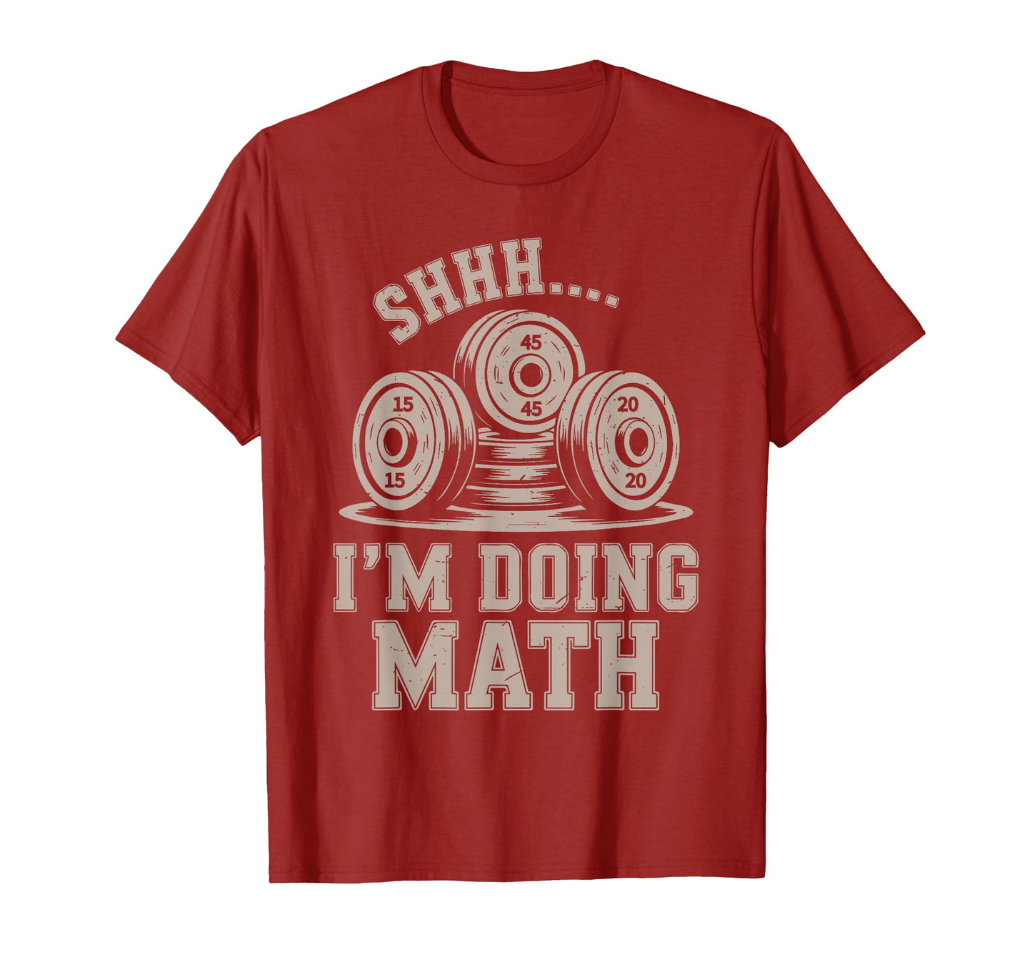 Shhh I'm Doing Math Funny Christian Gym Workout Jesus Women T-Shirt