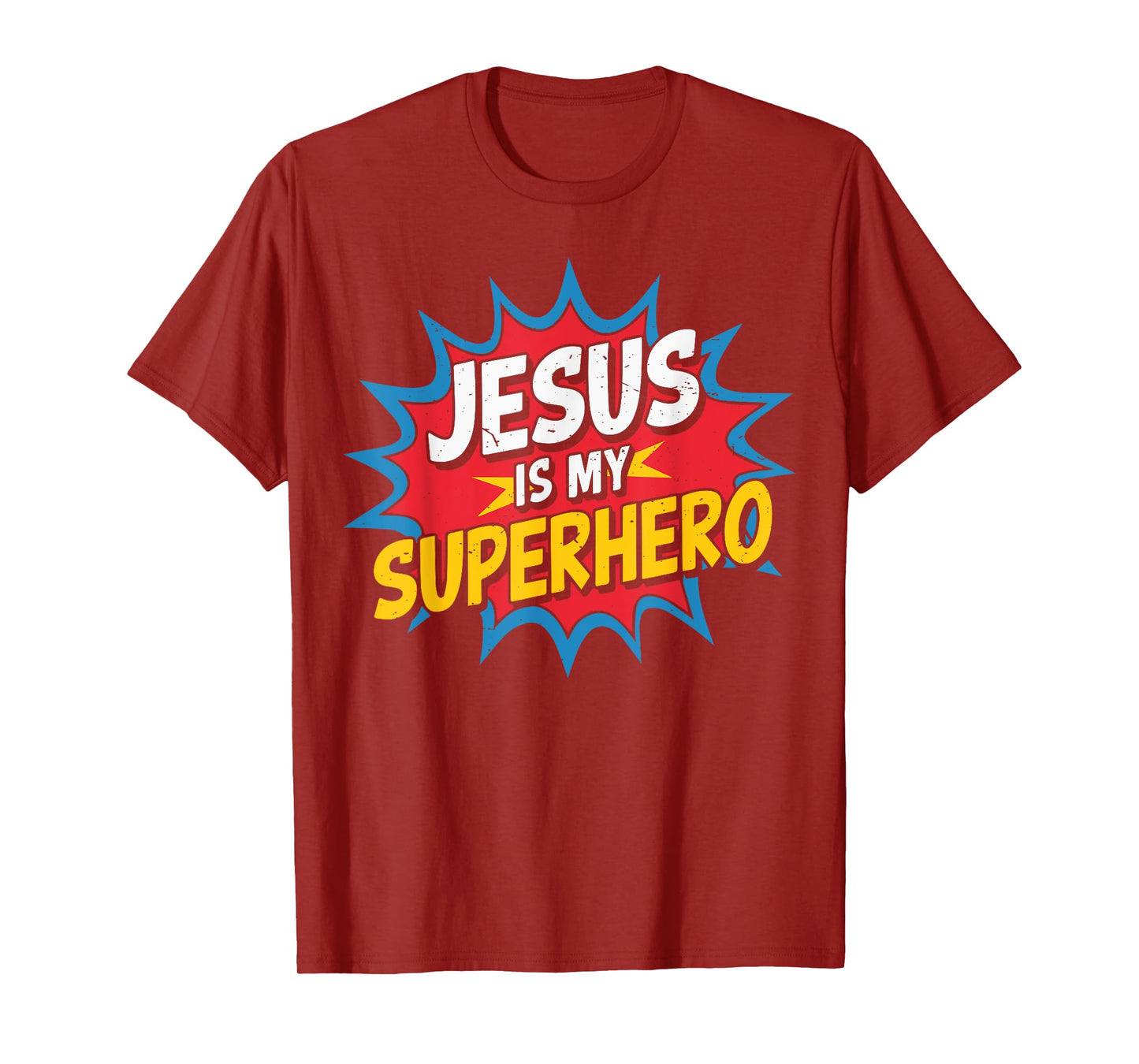 Toddler Jesus is My Superhero Christian God Son Brother Kids T-Shirt