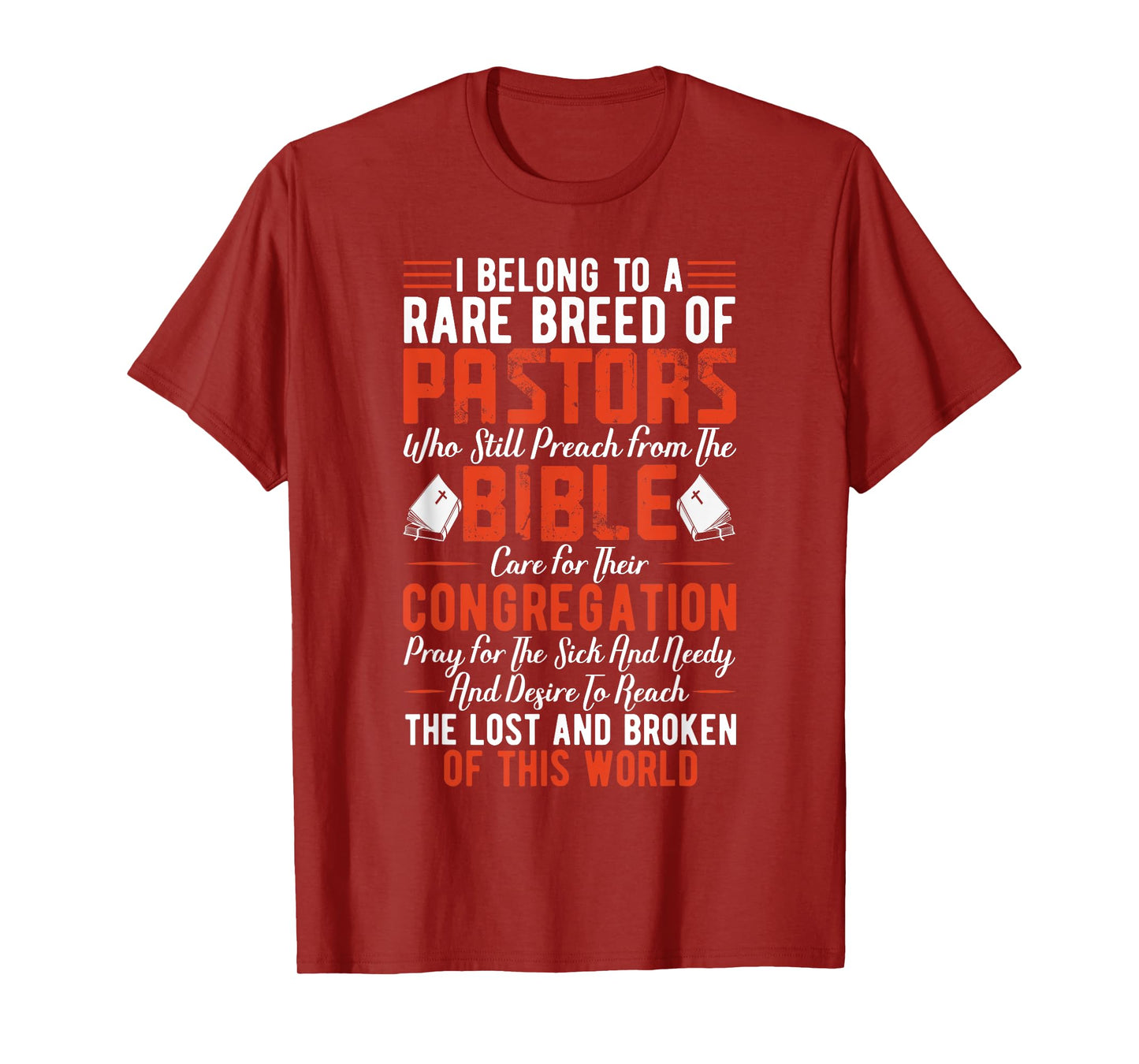 I Belong To A Rare Breed Of Pastors Minister Clergy Pastor T-Shirt