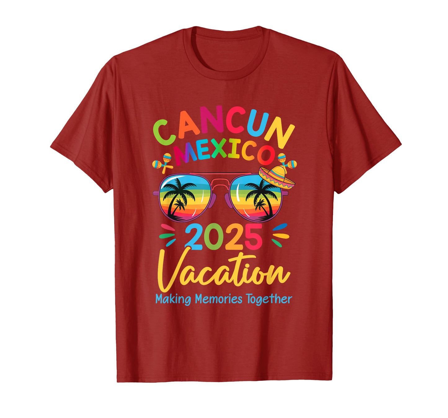 Cancun Mexico Vacation Beach 2025 Trip Squad Family Matching T-Shirt