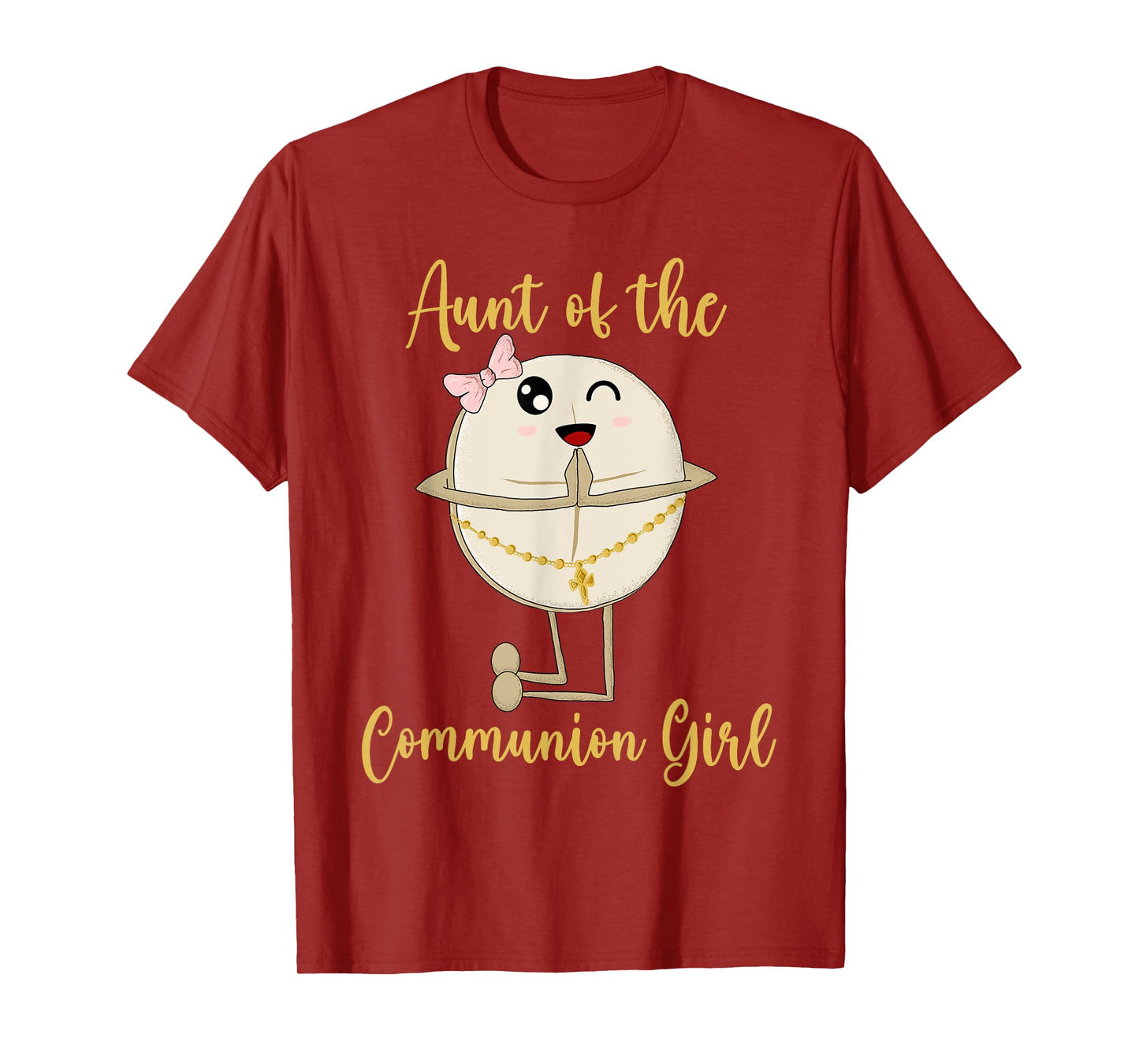 Aunt of the Communion Girl First Communion Dabbing Wafer T-Shirt