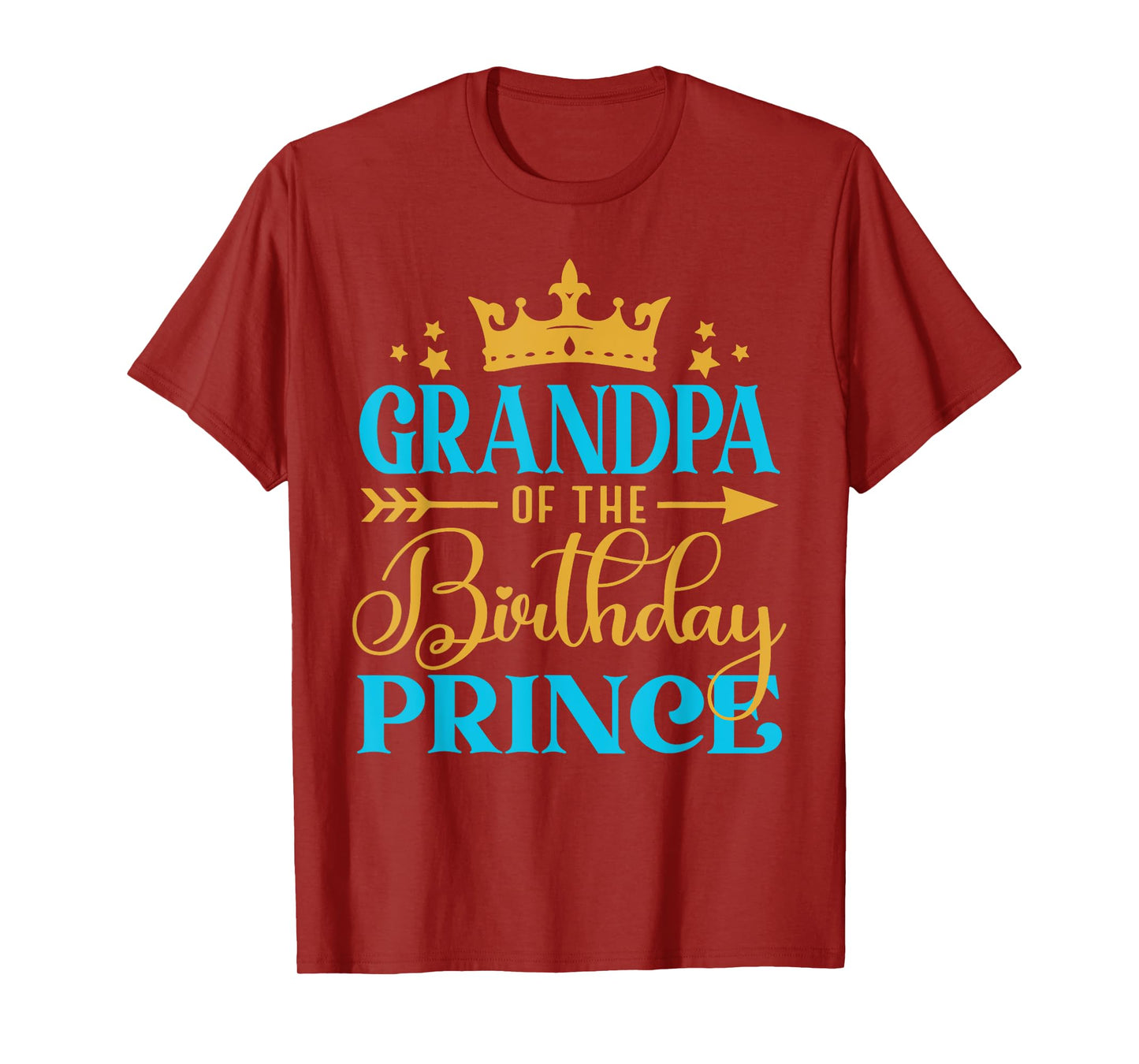 Grandpa Of The Birthday Prince Boy Bday Party Idea For Him T-Shirt
