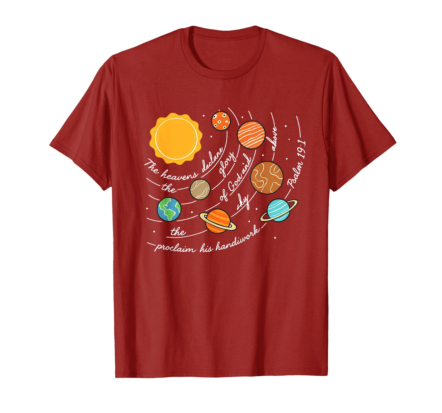 Classical Conversations Cycle 2 Space, Psalm 19:1 Christian T-Shirt
