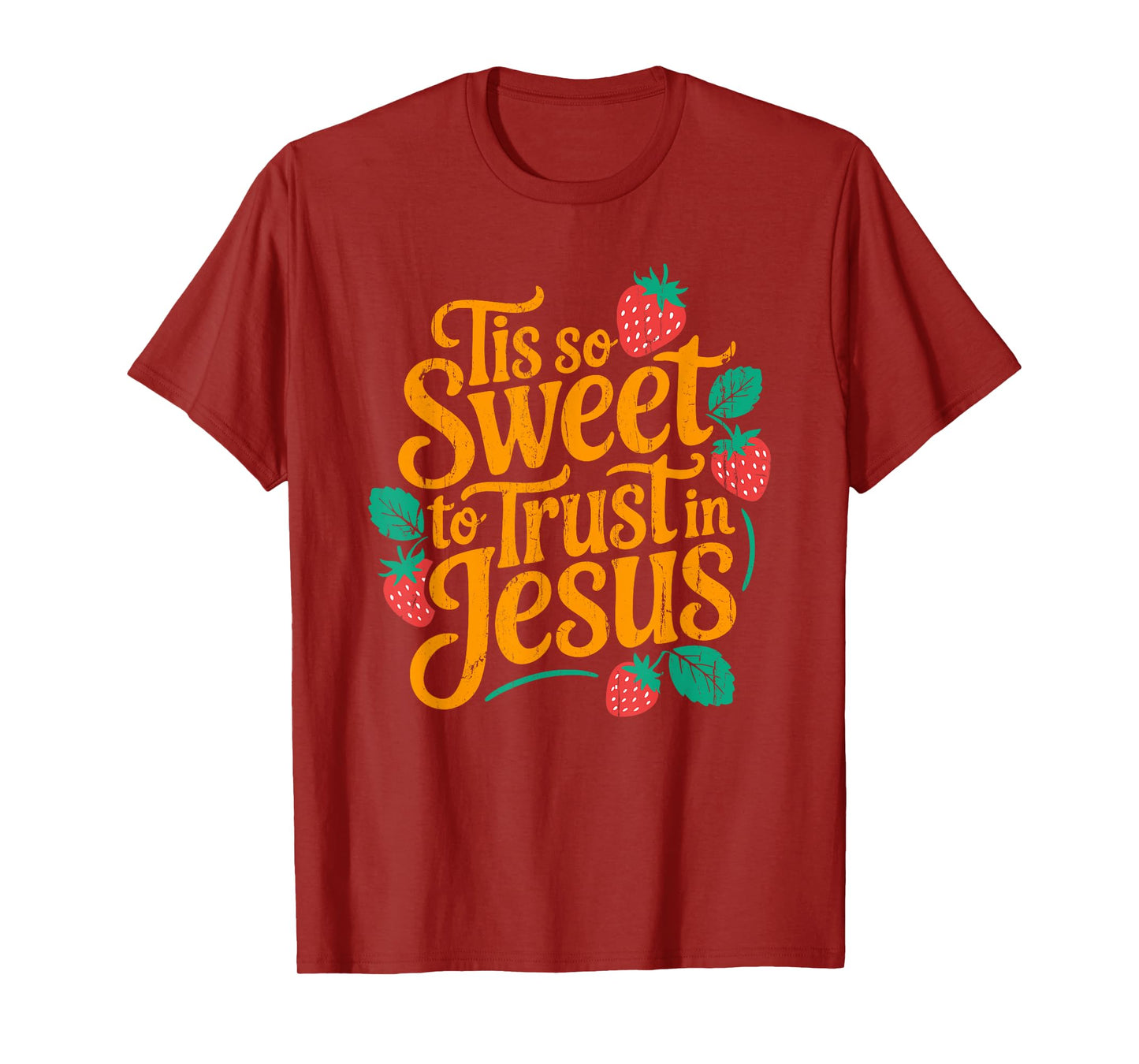 Tis So Sweet To Trust In Jesus, Retro Summer T-Shirt