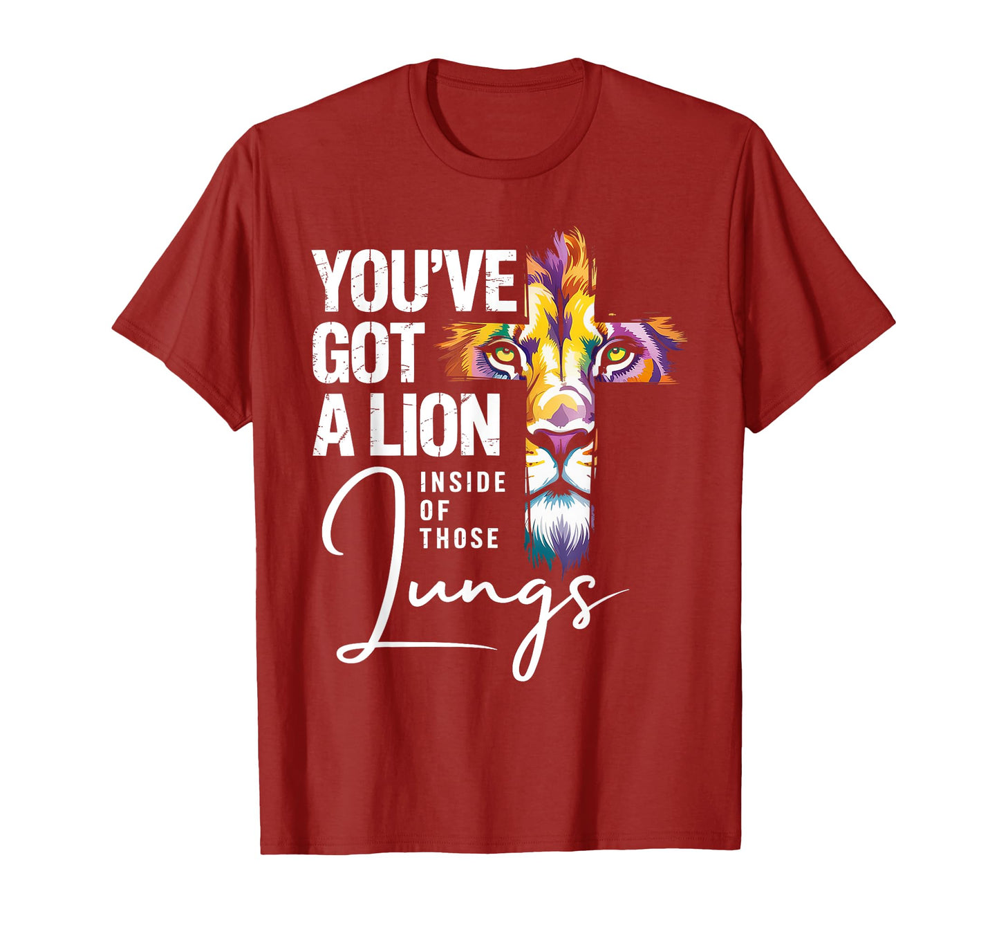 Brandon You Got a Lion Inside of Those Lungs Praise the Lord T-Shirt