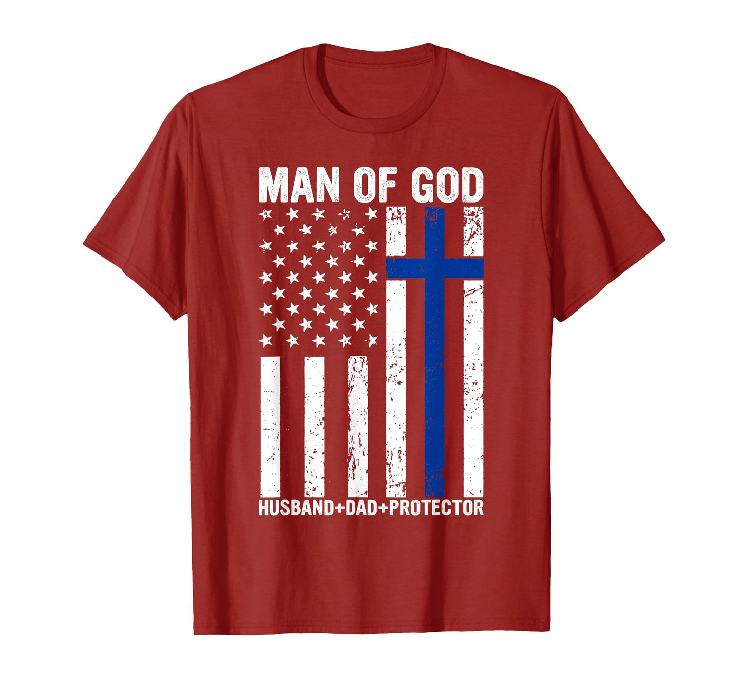 Christian Lovers Man of God Dad Jesus Faith Man of God Dad T-Shirt