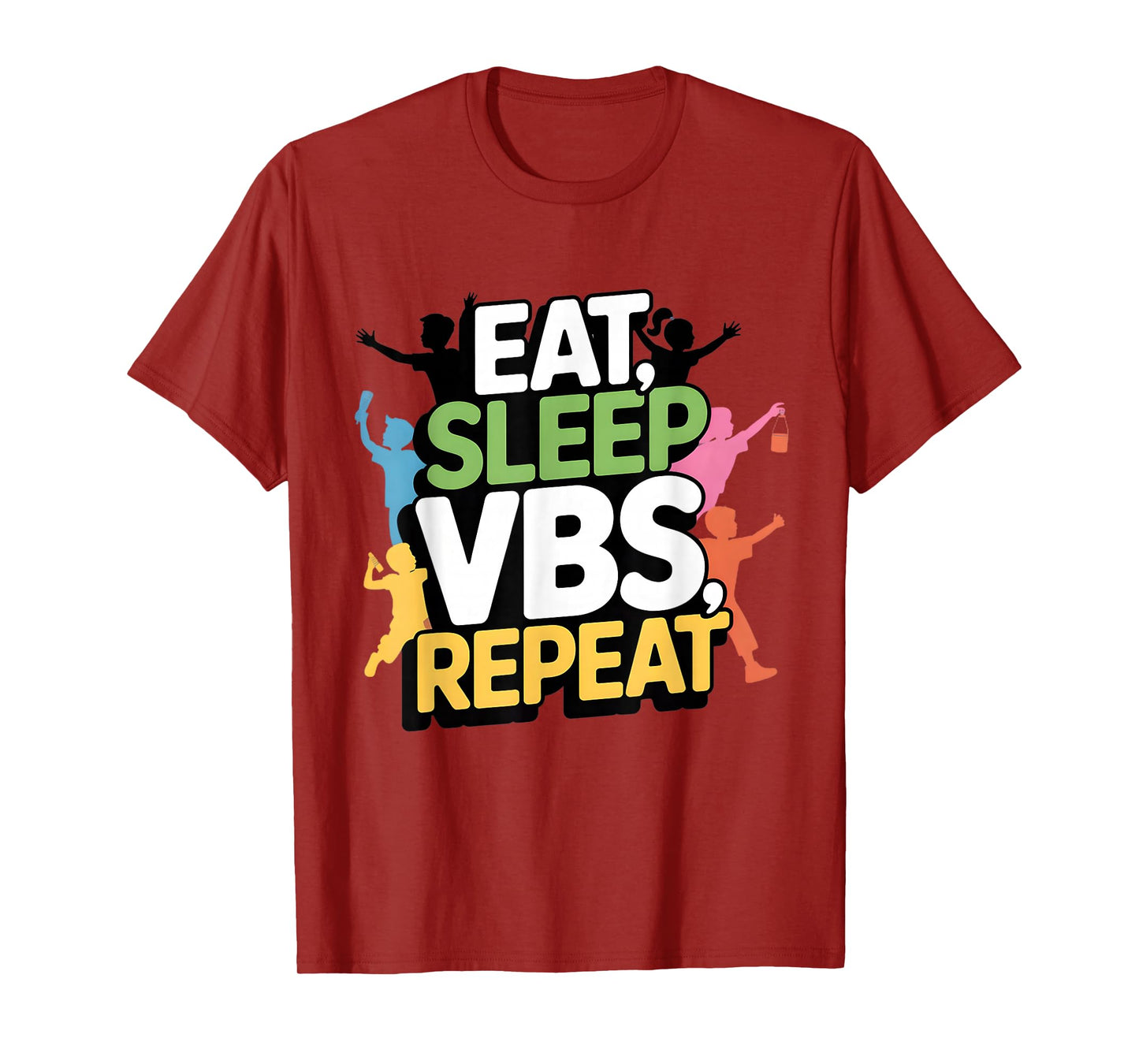 Eat Sleep VBS Repeat Vacation Bible School Design T-Shirt