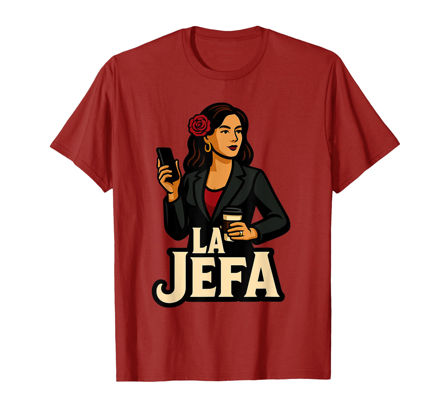 La Jefa The Boss in Spanish Funny Mexican Quote T-Shirt