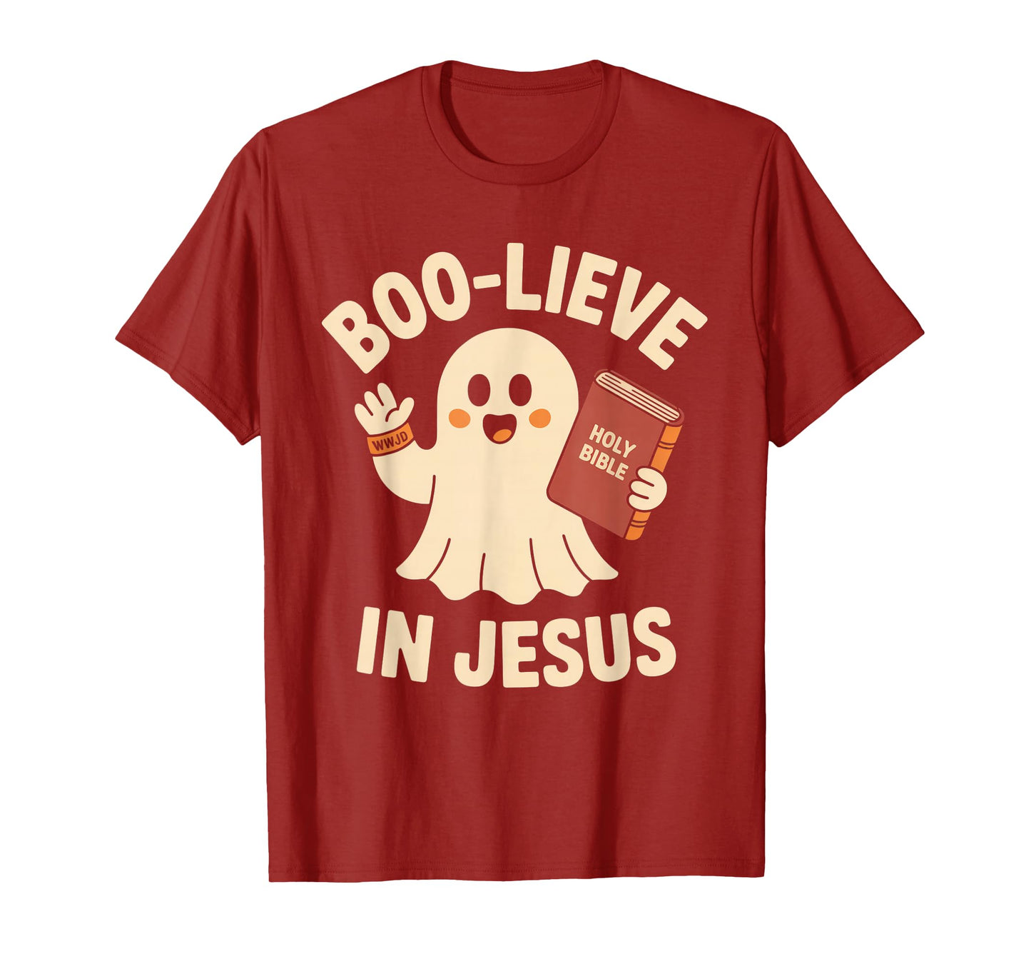 Boo-Lieve in Jesus - Christian Halloween Christianity T-Shirt