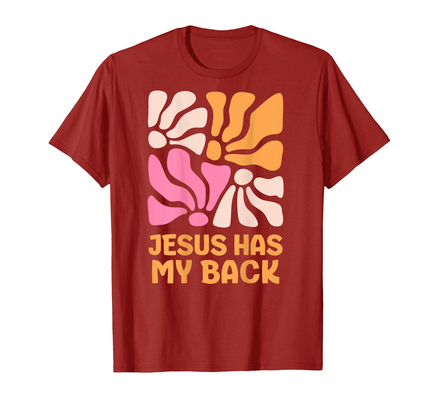 Jesus has my back kids boho Christian girls T-Shirt