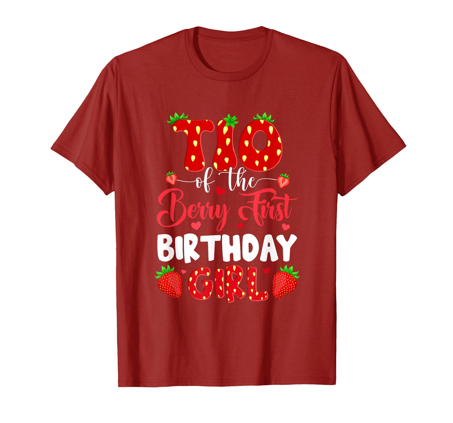 Tio Of The Berry First Birthday Of Girl Strawberry T-Shirt