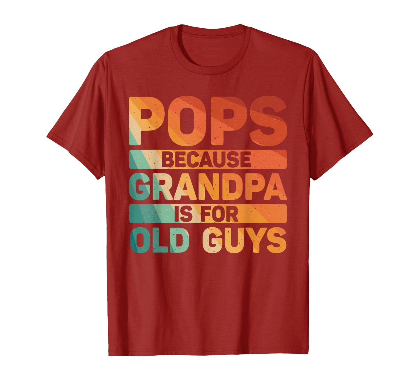 Pops Design For Grandpa From Grandkids Father's Day Pops T-Shirt