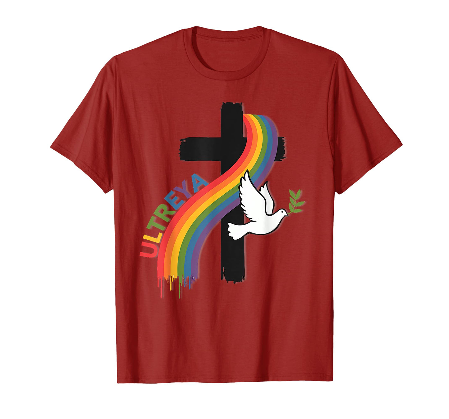 DeColores Cursillo Rainbow Rooster Catholic T-Shirt