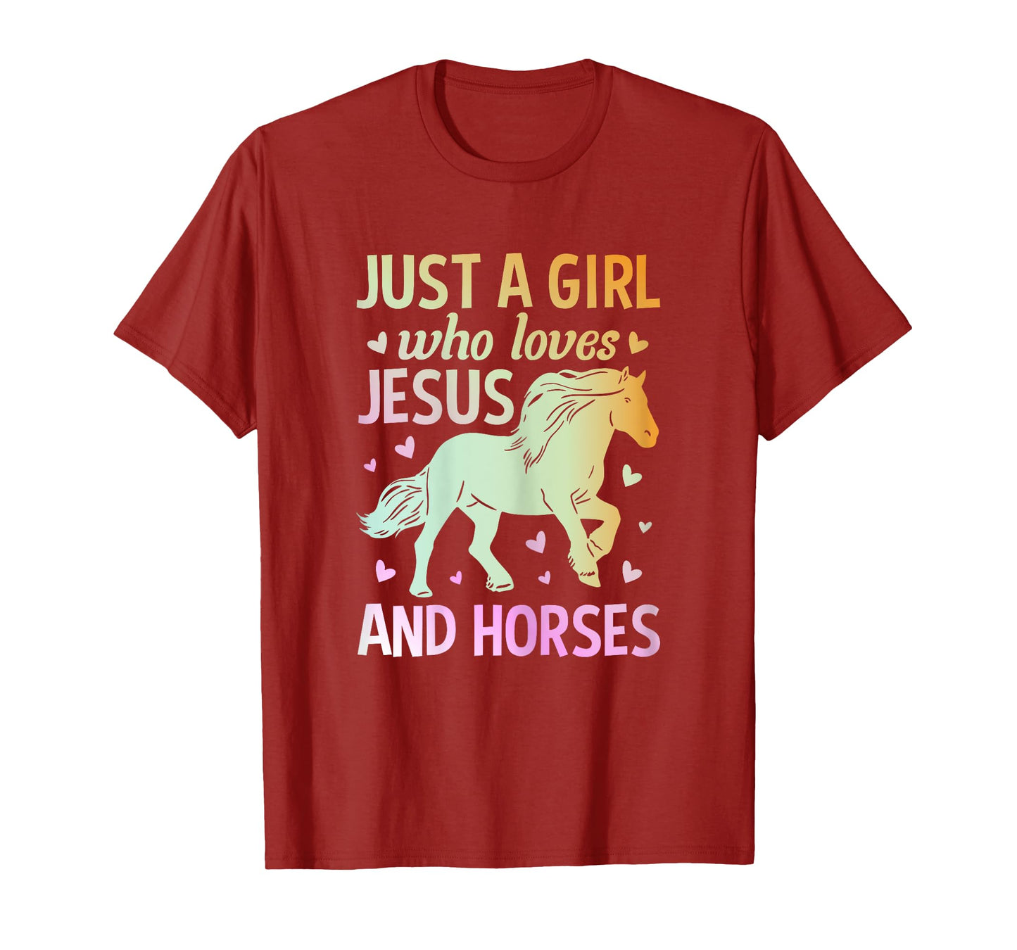 Just A Girl Who Loves Jesus And Horses T-Shirt