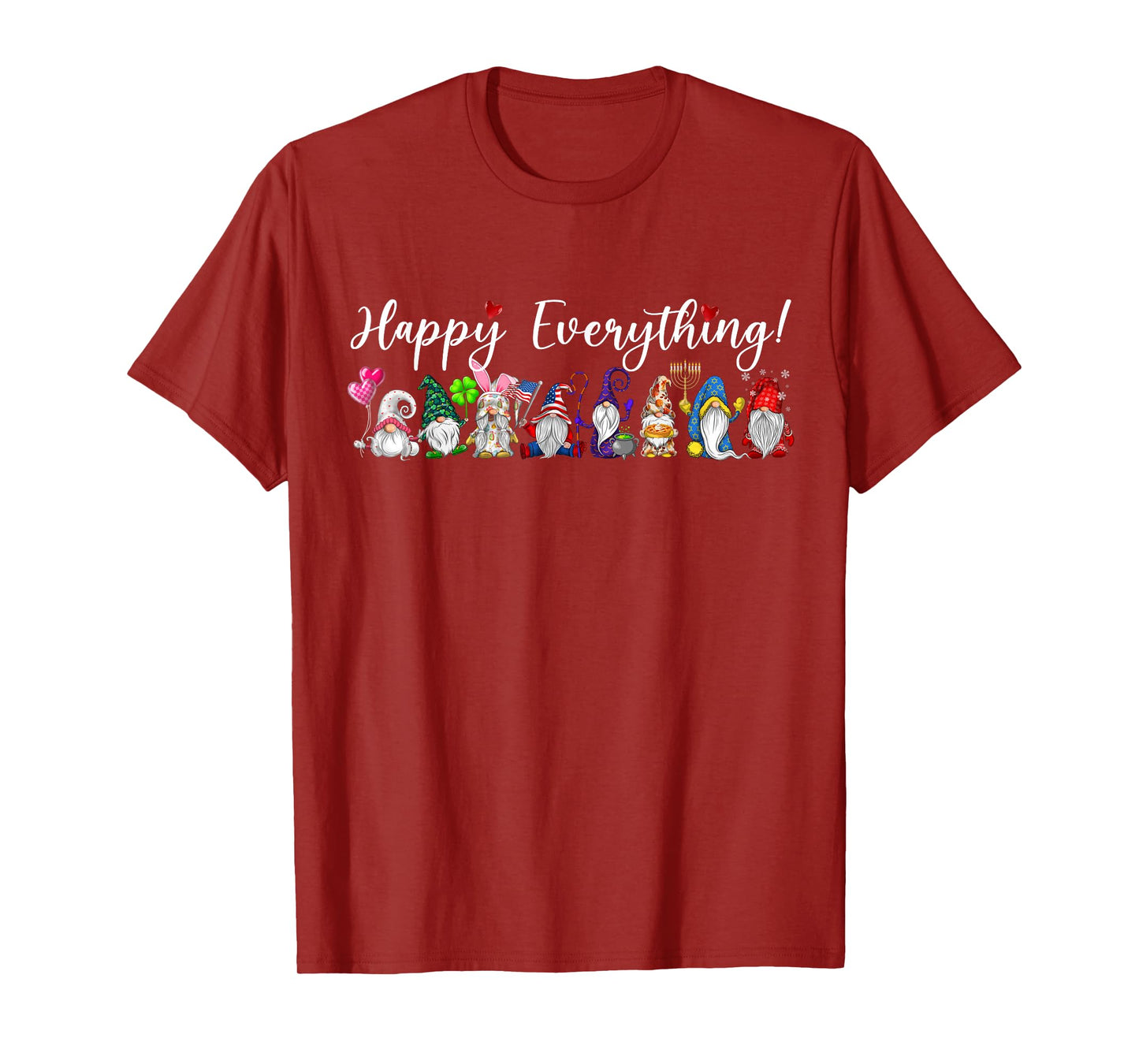 Happy Everything Gnomes Every Seasons All Year T-Shirt