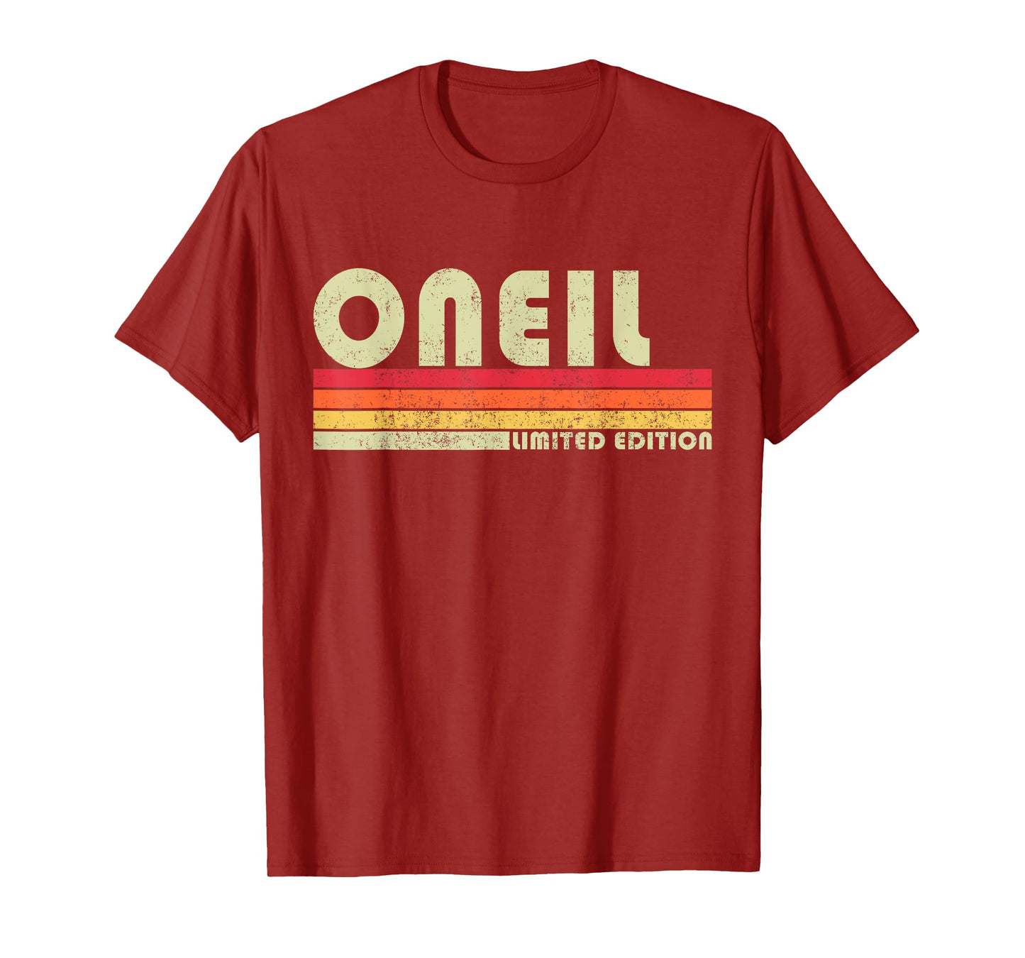 ONEIL Surname Funny Retro Vintage 80s 90s Gifts Men Women T-Shirt