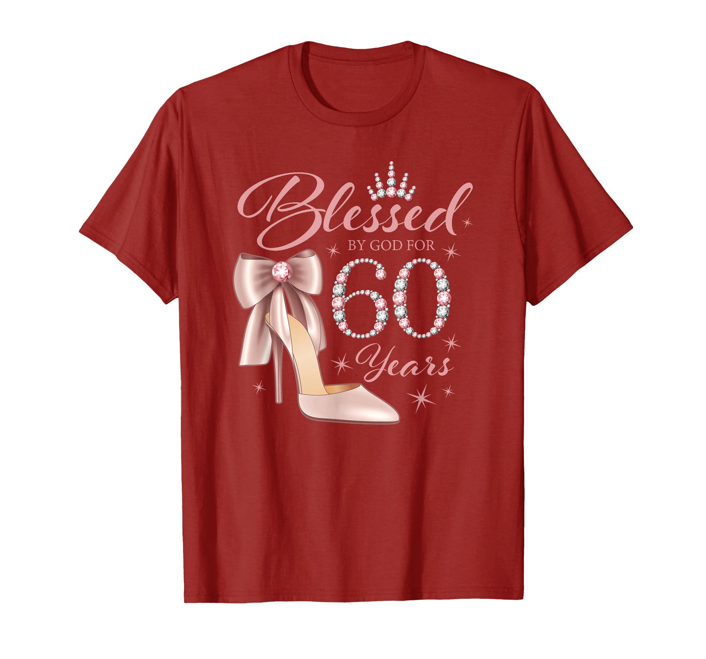 60th Birthday. Blessed by God T-Shirt