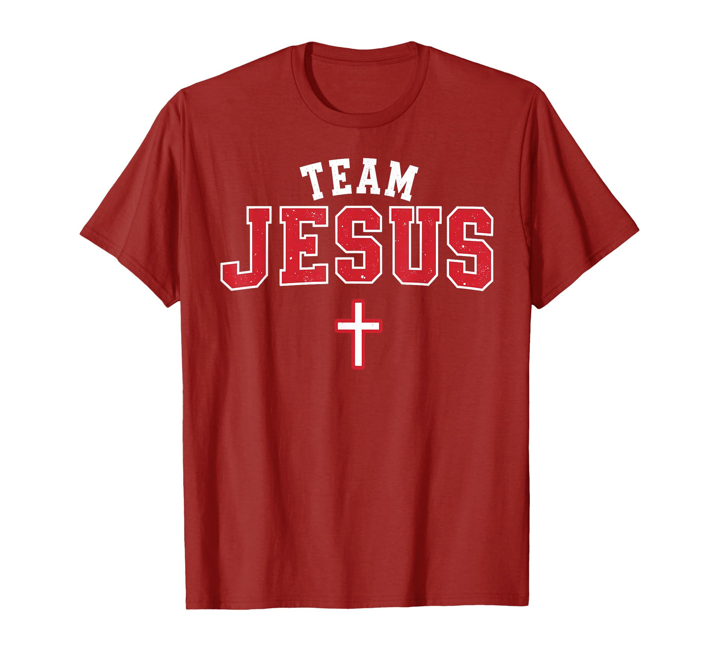 Team Jesus - Funny Christian Cross Emblem Faith Statement T-Shirt