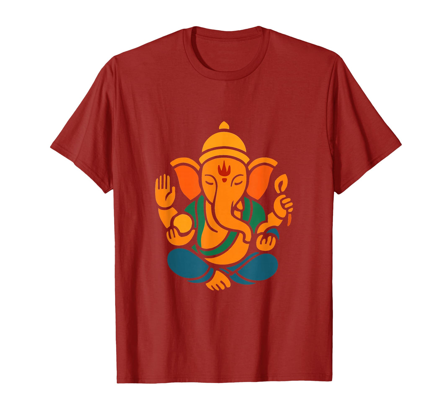 Ganesh Symbol Yoga Hindu Elephant God Ganesha Puja T-Shirt