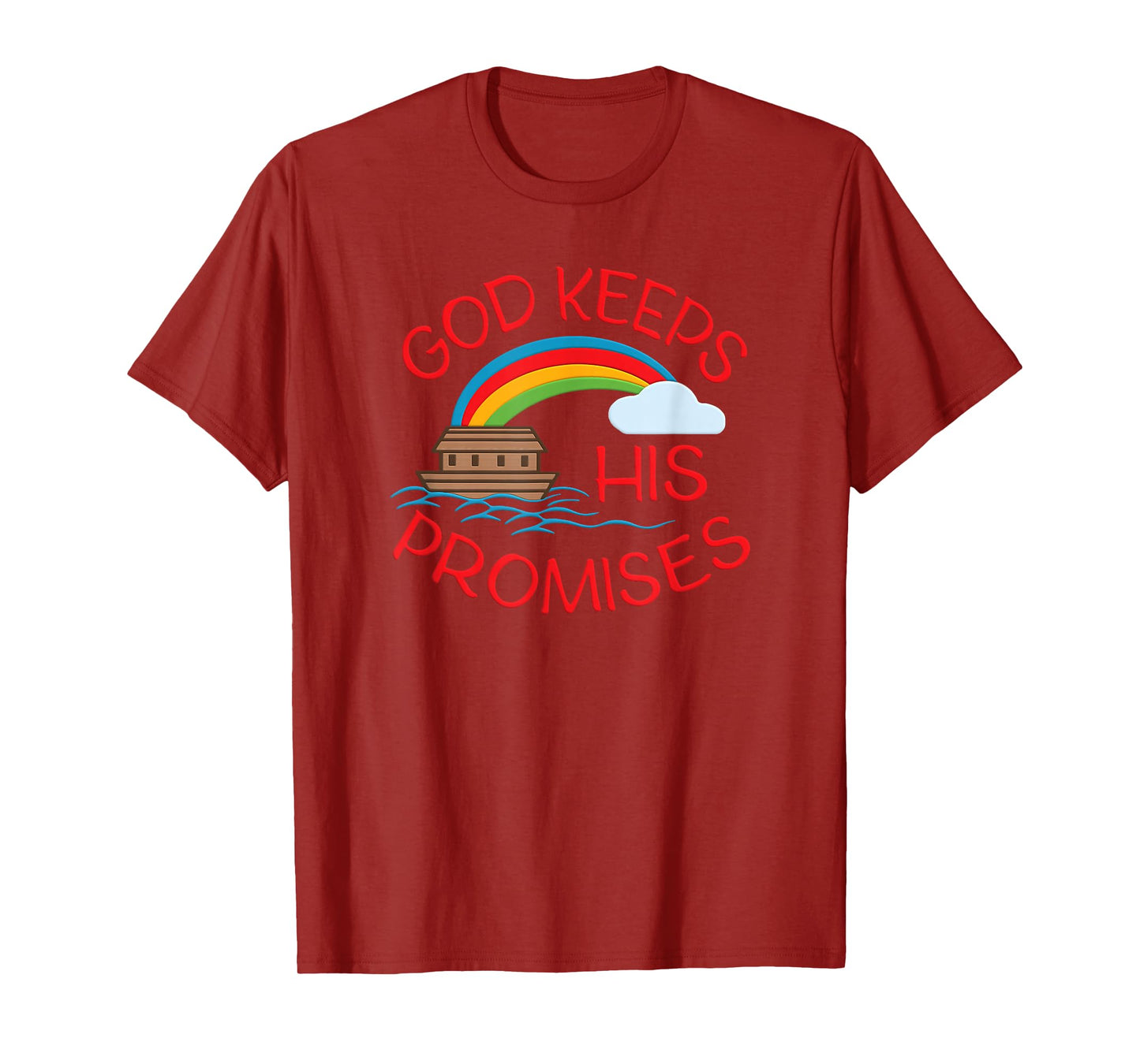 God Keeps His Promises Cute Religious Noahs Ark T-Shirt