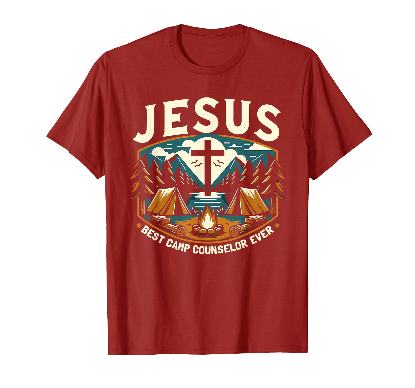 Jesus Best Camp Counselor Ever Church Camp T-Shirt