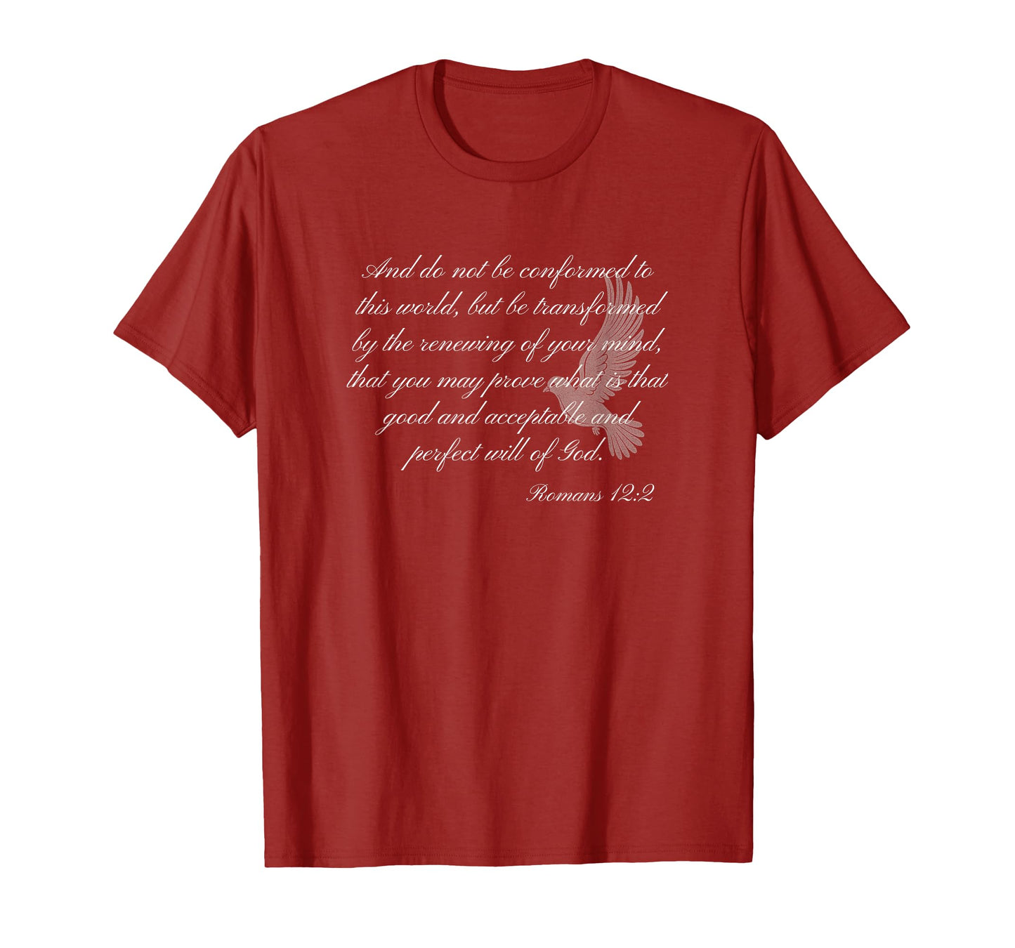 Romans 12:2 Christian Themed Bible Verse Graphic Design T-Shirt
